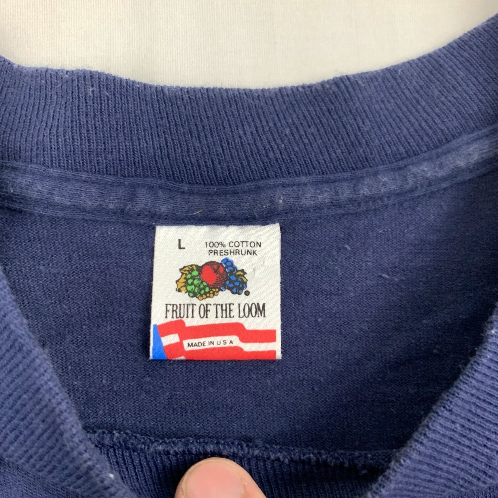Fruit Of The Loom VINTAGE Operation Desert Shield Shirt Adult Large Blue United States Military Fruit of the Loom Shirt Mens 90s Military Size US L / EU 52-54 / 3 - 3 Thumbnail