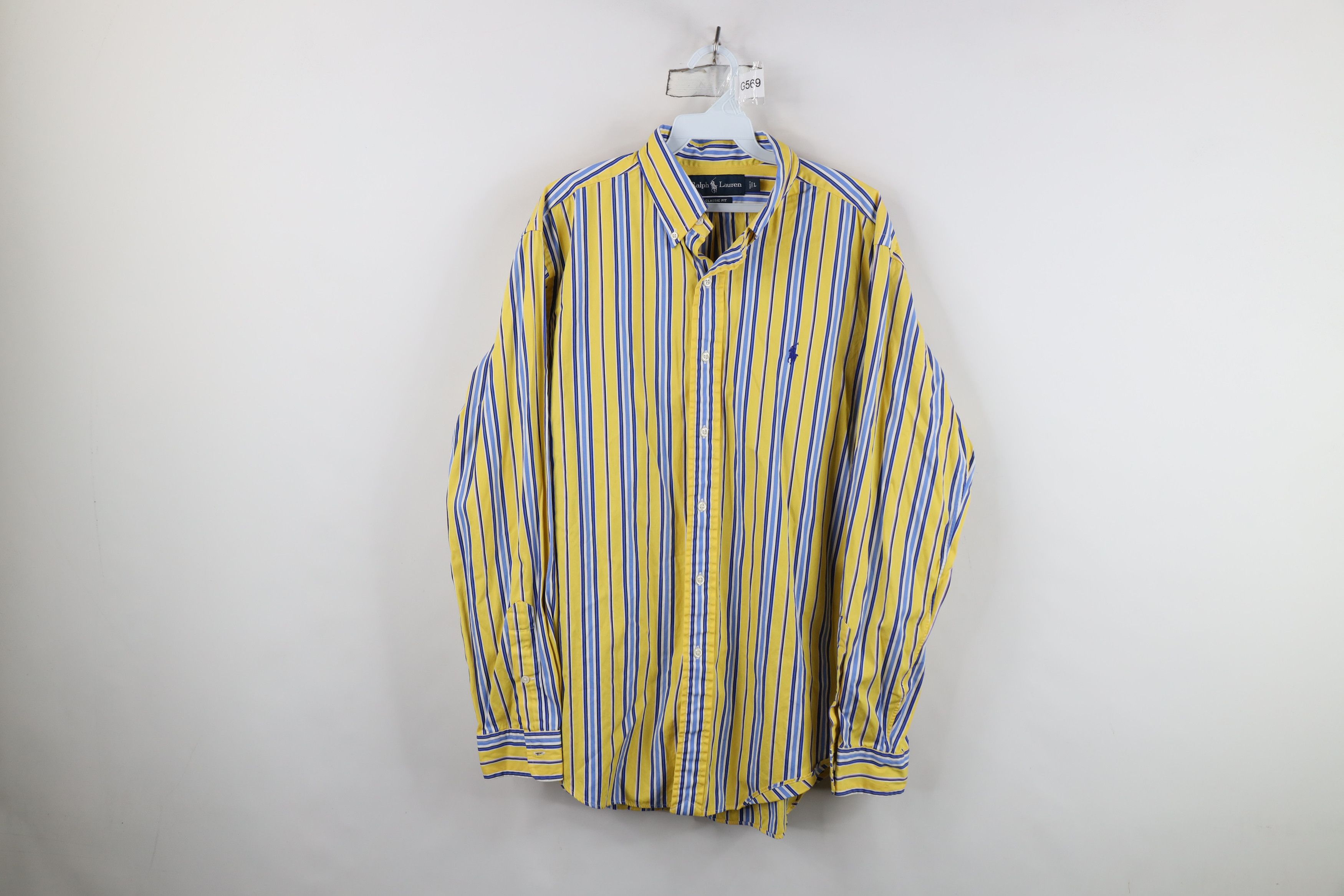 Polo Ralph Lauren Vintage 90s Ralph Lauren Block Collared Button Down Shirt Size US L / EU 52-54 / 3 - 1 Thumbnail
