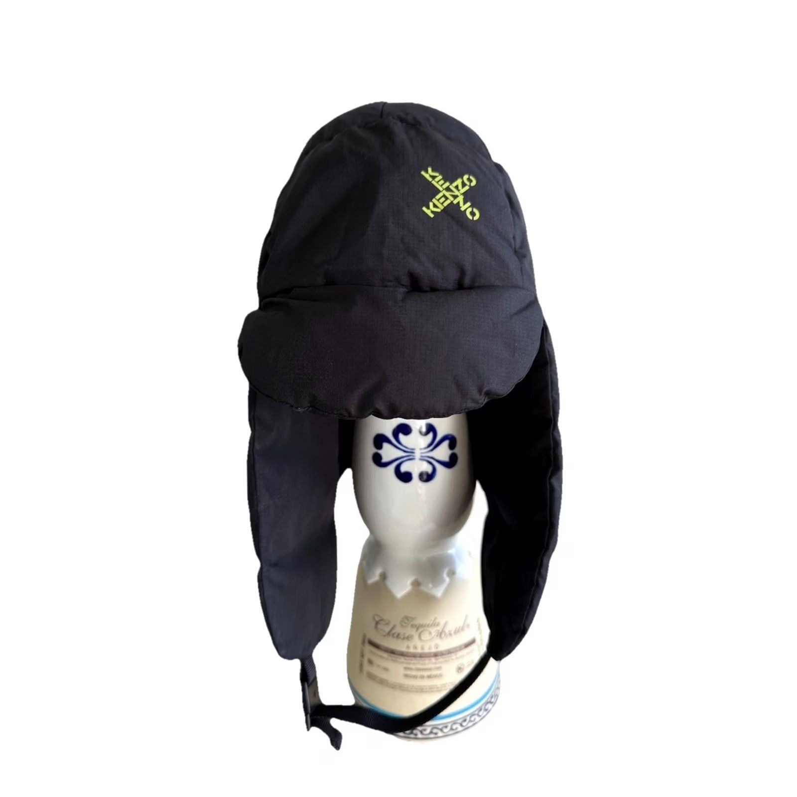 Kenzo KENZO Black Trapper Hat RARE Ear Flap Quilted Polyester With Buckle NWT Men One Size Size ONE SIZE - 2 Thumbnail