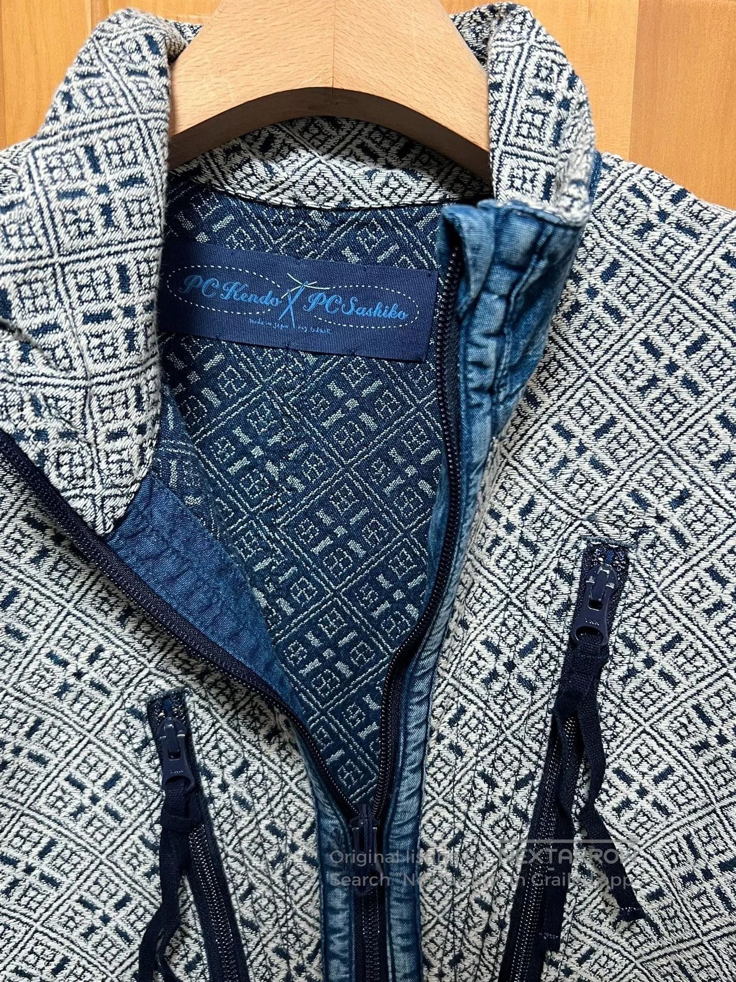Porter Classic Porter Classic Kogin Pattern Zipper Jacket. Size US L / EU 52-54 / 3 - 8 Thumbnail