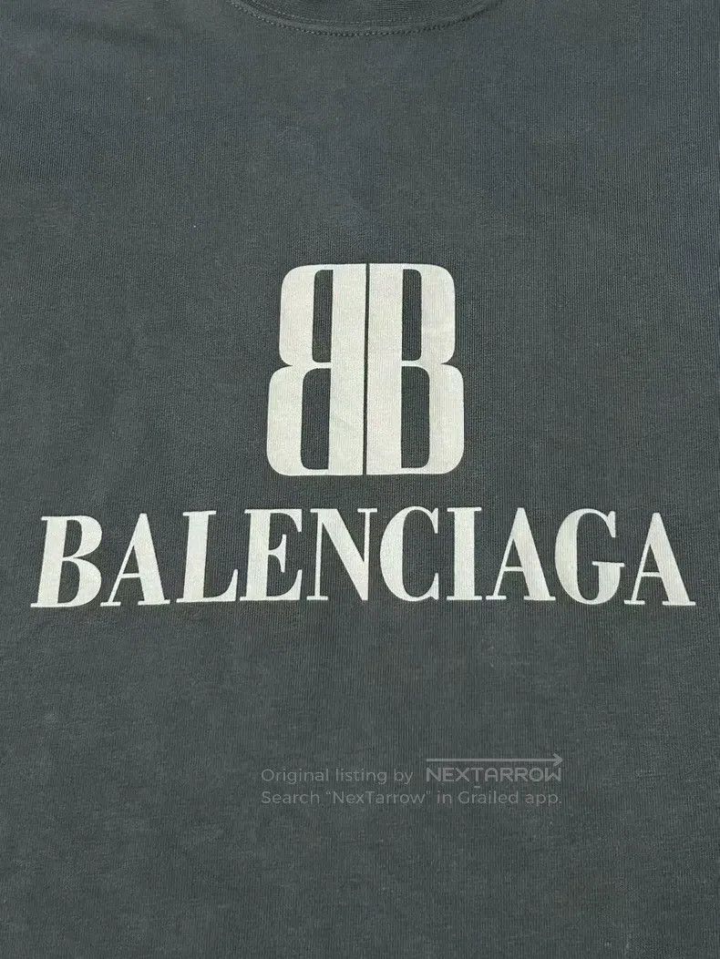 Balenciaga Balenciaga Letter Logo Short Sleeve - Black Size US L / EU 52-54 / 3 - 3 Thumbnail