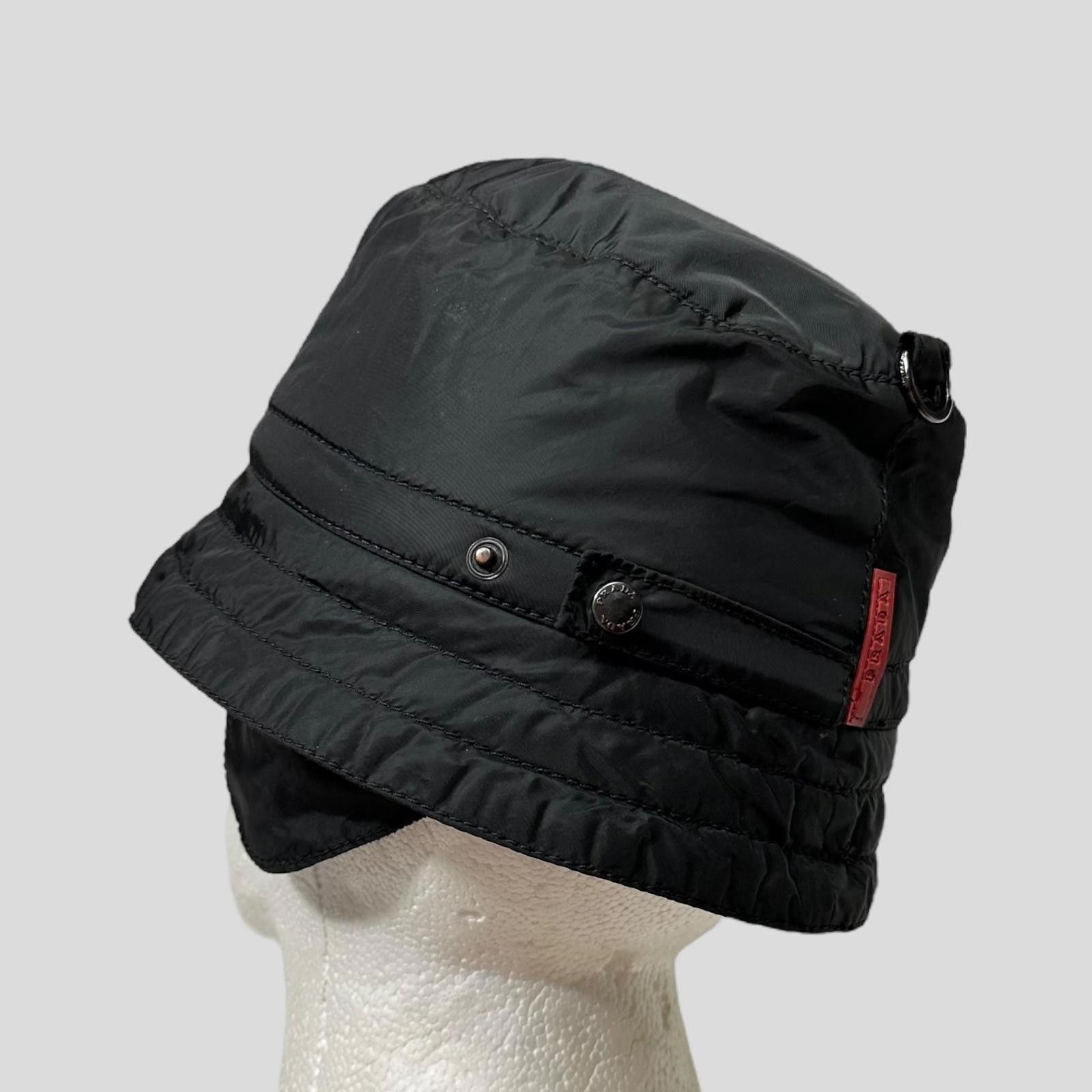 Prada Prada Sport 00’s Nylon Fleece Dog Ear Bucket Hat - M/L Size ONE SIZE - 1 Thumbnail