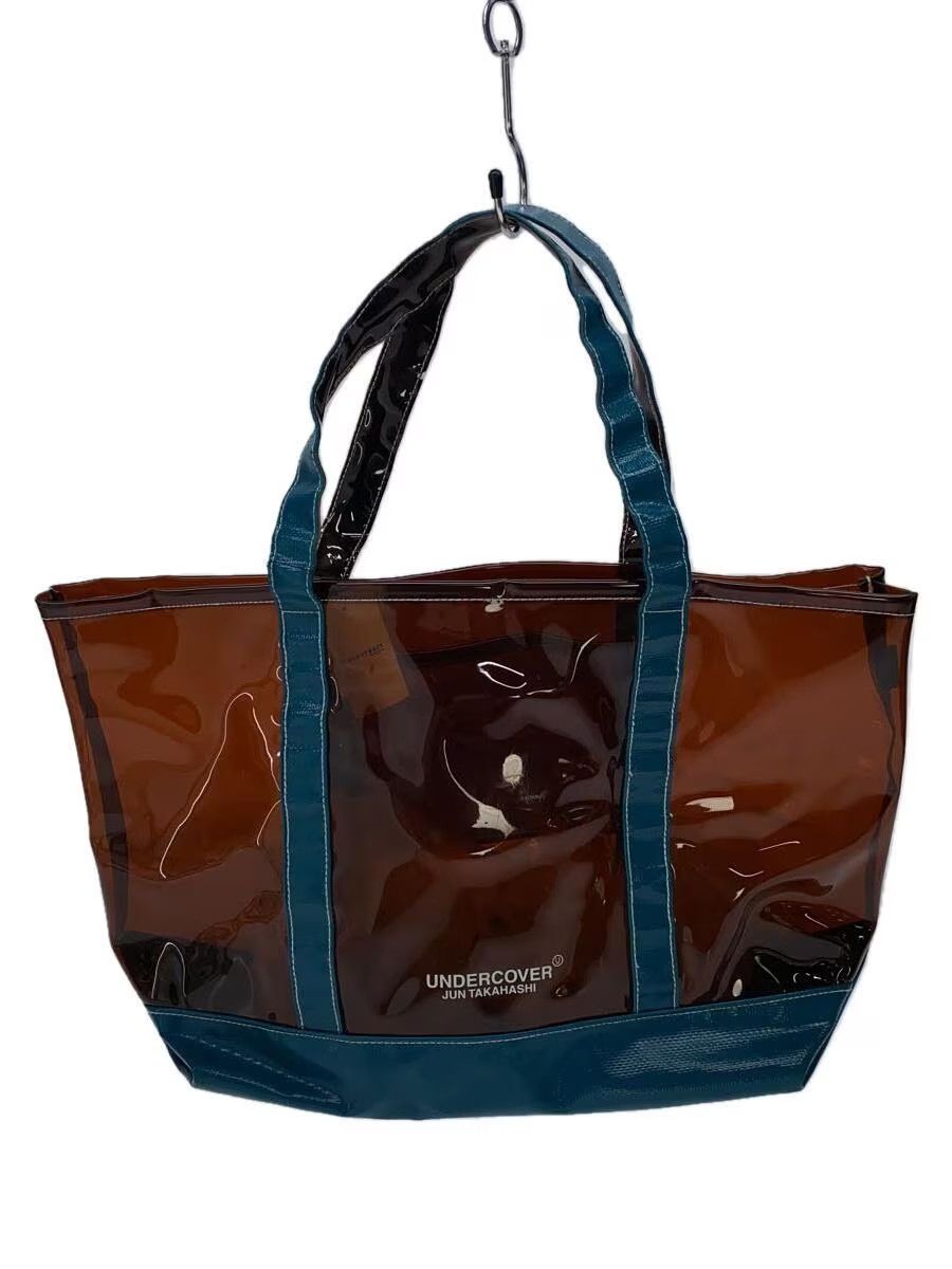 image of Undercover Logo Clear Tote Bag in Brown, Men's