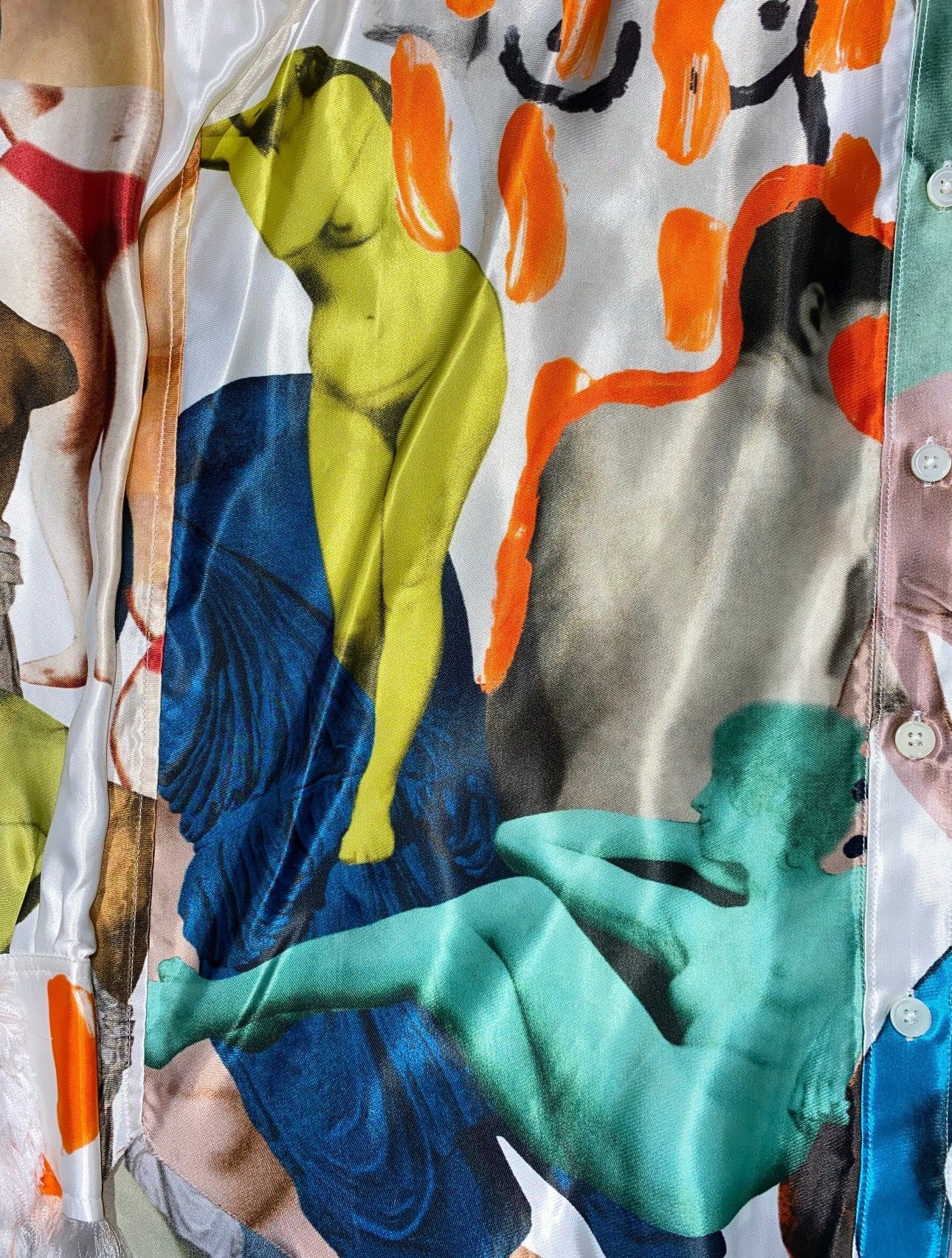 Marni $1,990 runway silk collage shirt Size US M / EU 48-50 / 2 - 3 Thumbnail