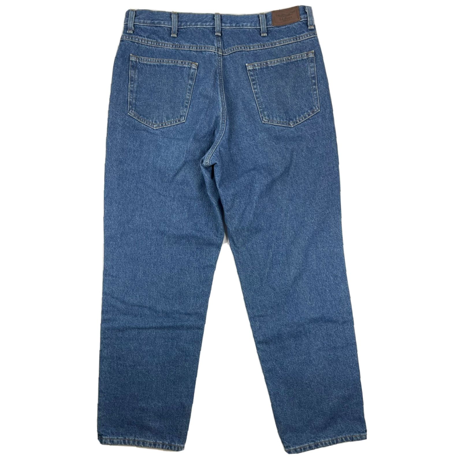 Vintage VINTAGE L.L. Bean Flannel Lined Jeans 36x30 Blue Straight Regular Mens Outdoor Size US 36 / EU 52 - 3 Thumbnail