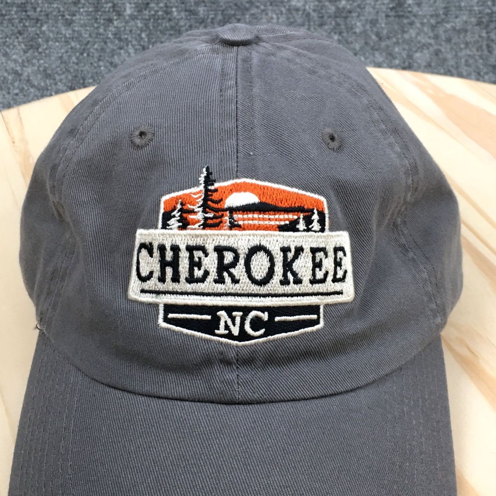 Cherokee Fahrenheit Baseball Cap Unisex Gray OS Adjustable Embroidered Logo Size ONE SIZE - 3 Thumbnail