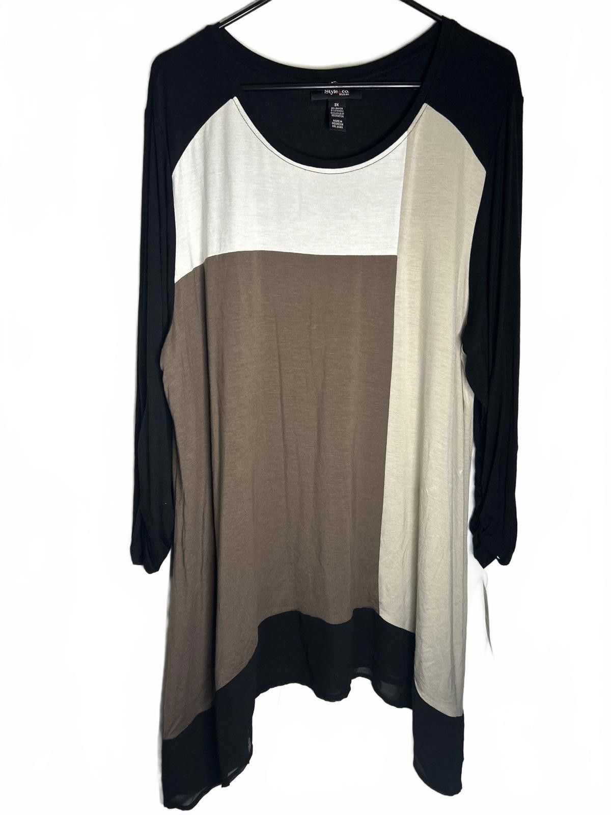 Style & Co Style & Co Colorblock Tunic -NWT Size 3XL / US 20-22 - 1 Thumbnail