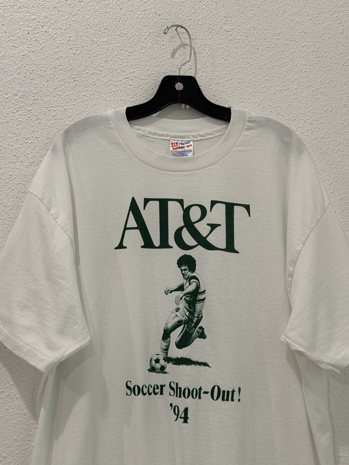 Hanes Vintage 90s AT&T Soccer Shoot-Out ‘94 Graphic Tee Shirt XL Size US XL / EU 56 / 4 - 2 Thumbnail