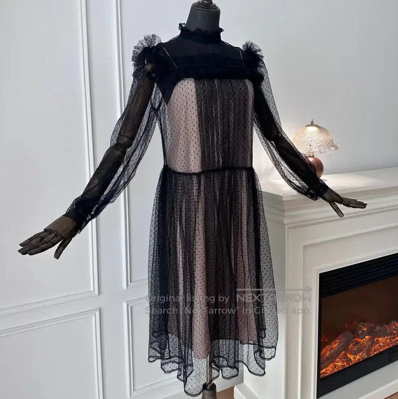 Miu Miu Miu Miu Black Dress for Women Size S . Size S / US 4 / IT 40 - 2 Thumbnail