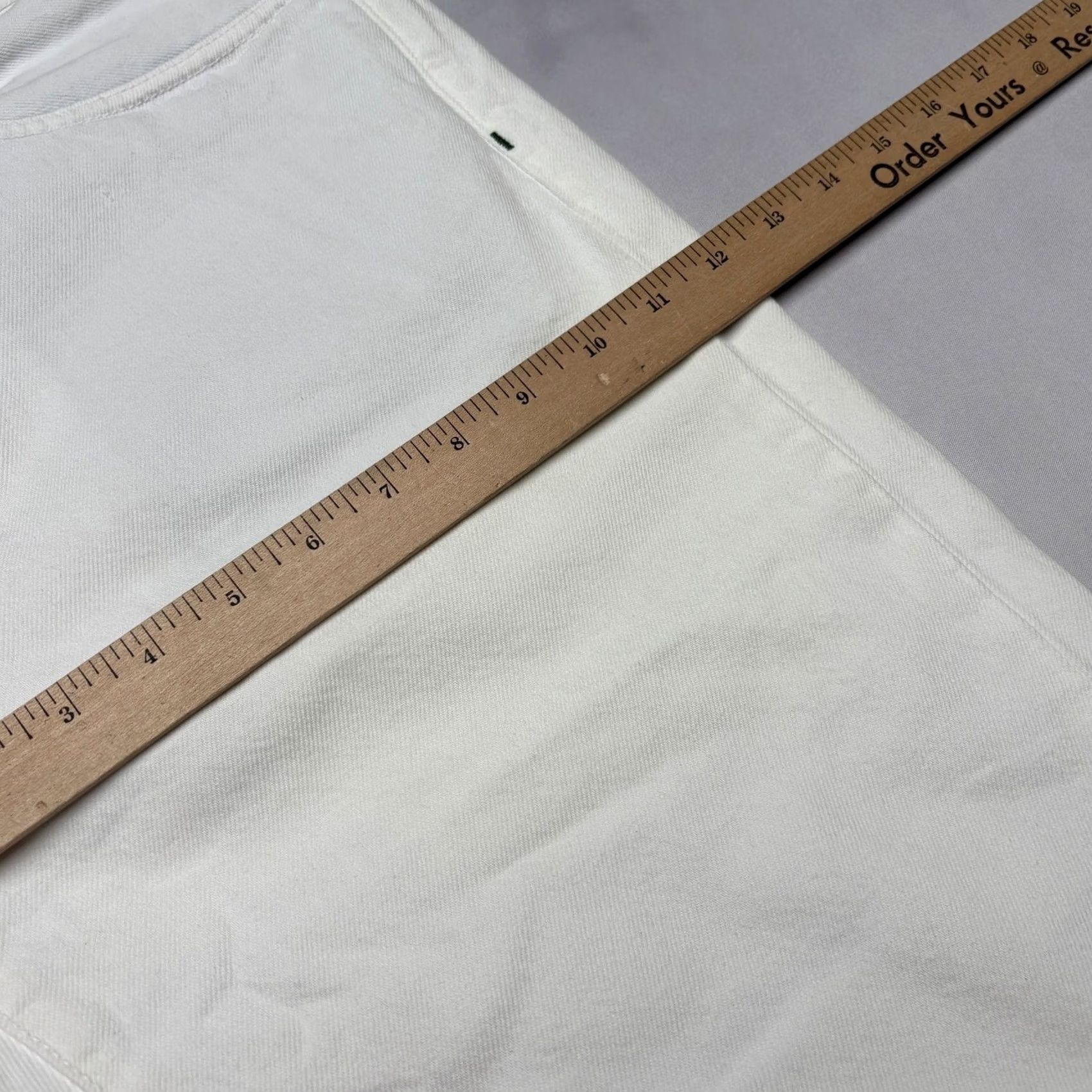 Sid Mashburn Sid Mashburn Jeans Straight 36x34 White Garment Dyed Denim Mens Size US 36 / EU 52 - 5 Thumbnail