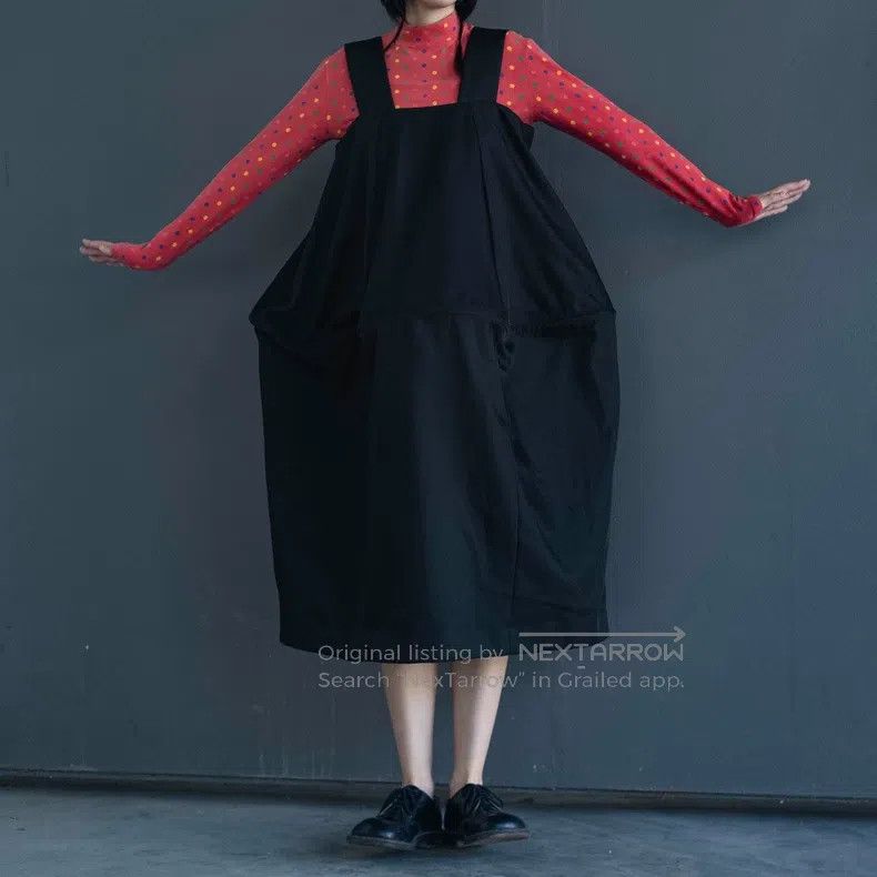 Comme des Garcons Comme Des Garcons Main Line Black Fishbone Suspender Skirt Size S / US 4 / IT 40 - 2 Thumbnail