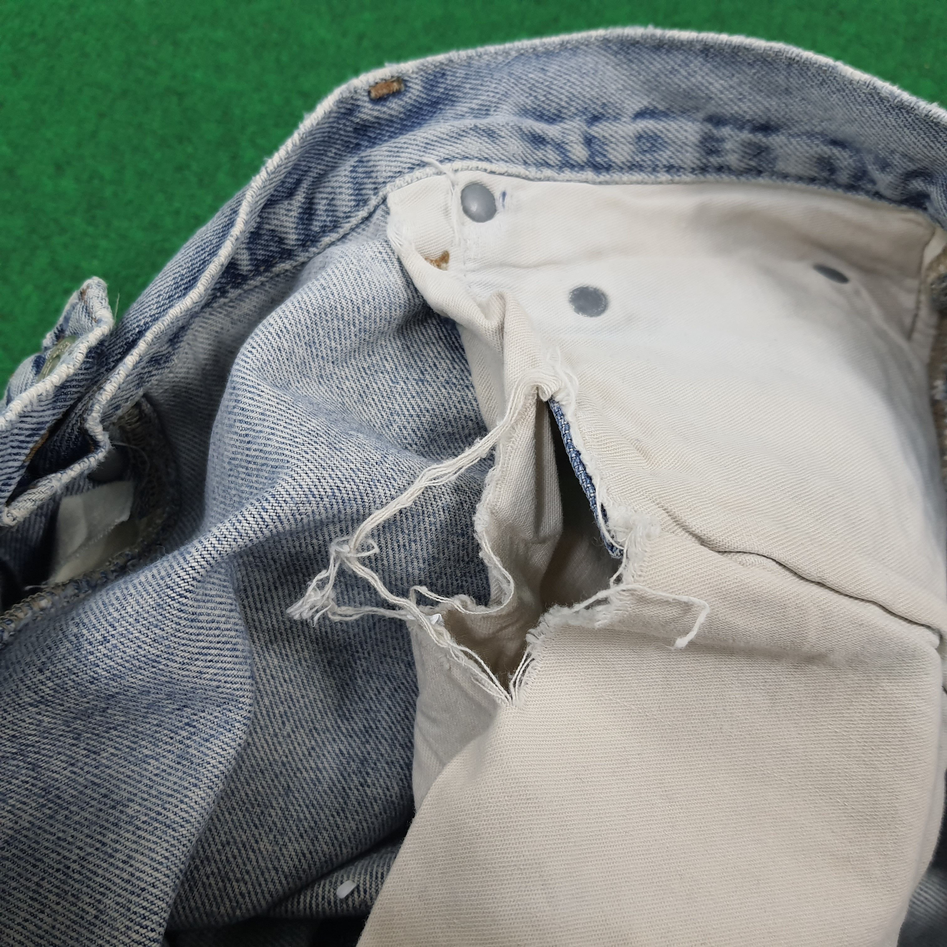 RRL Ralph Lauren × Vintage Vintage RRL Ralph Lauren Distressed Jeans Size US 34 / EU 50 - 9 Thumbnail