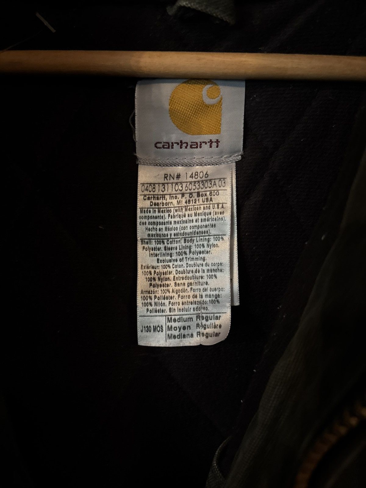 Carhartt Moss Green Active Jacket Green Carhartt Hooded Jacket J130 Size US M / EU 48-50 / 2 - 3 Thumbnail