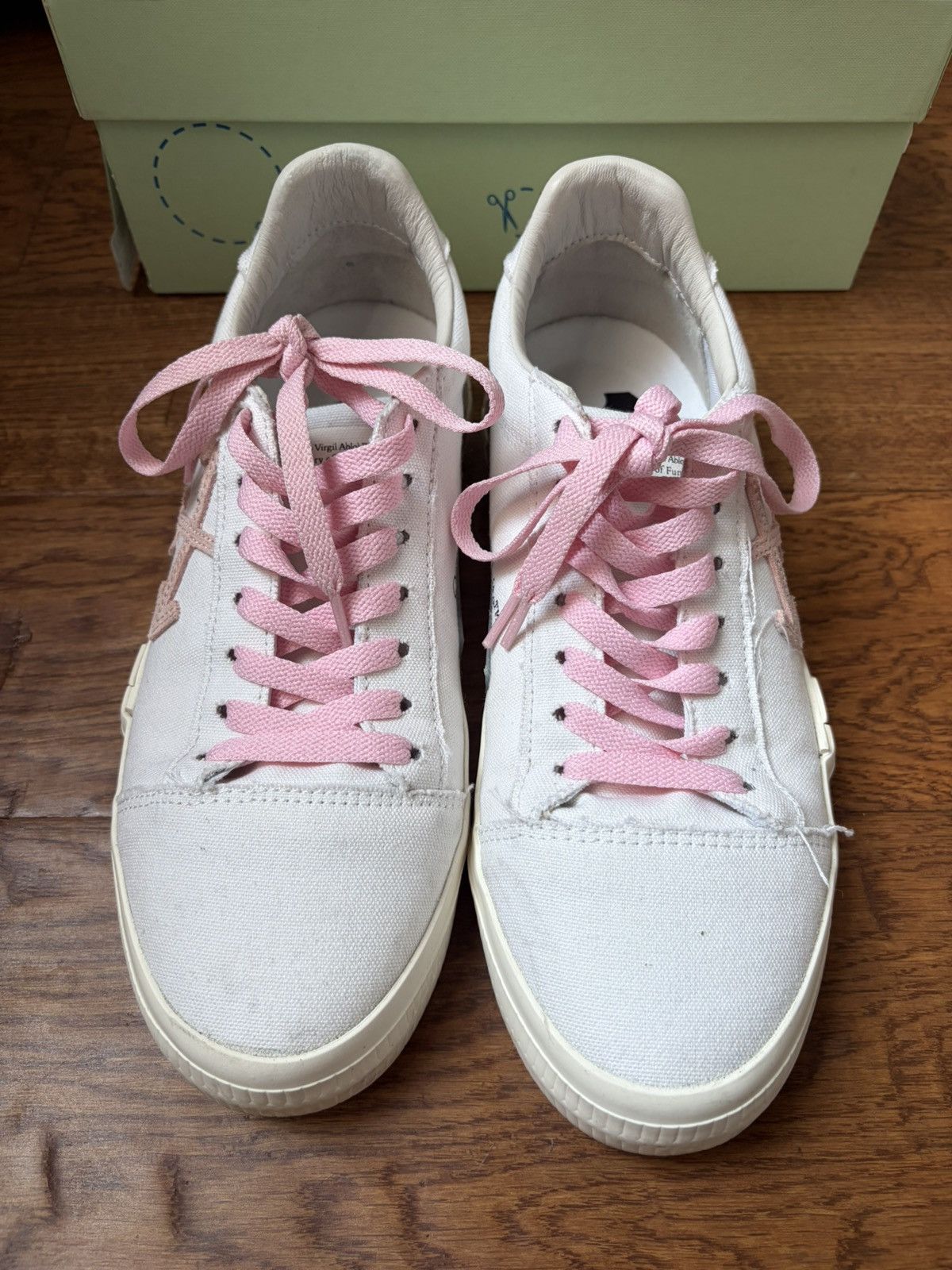 Off-White Off-White Volcanized Low White Pink Size US 8 / EU 41 - 4 Thumbnail