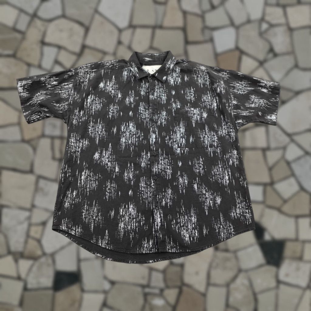Vintage VINTAGE Frank Button-Up Shirt Men Medium Black White Geometric Print 90s Outdoors Size US M / EU 48-50 / 2 - 1 Thumbnail