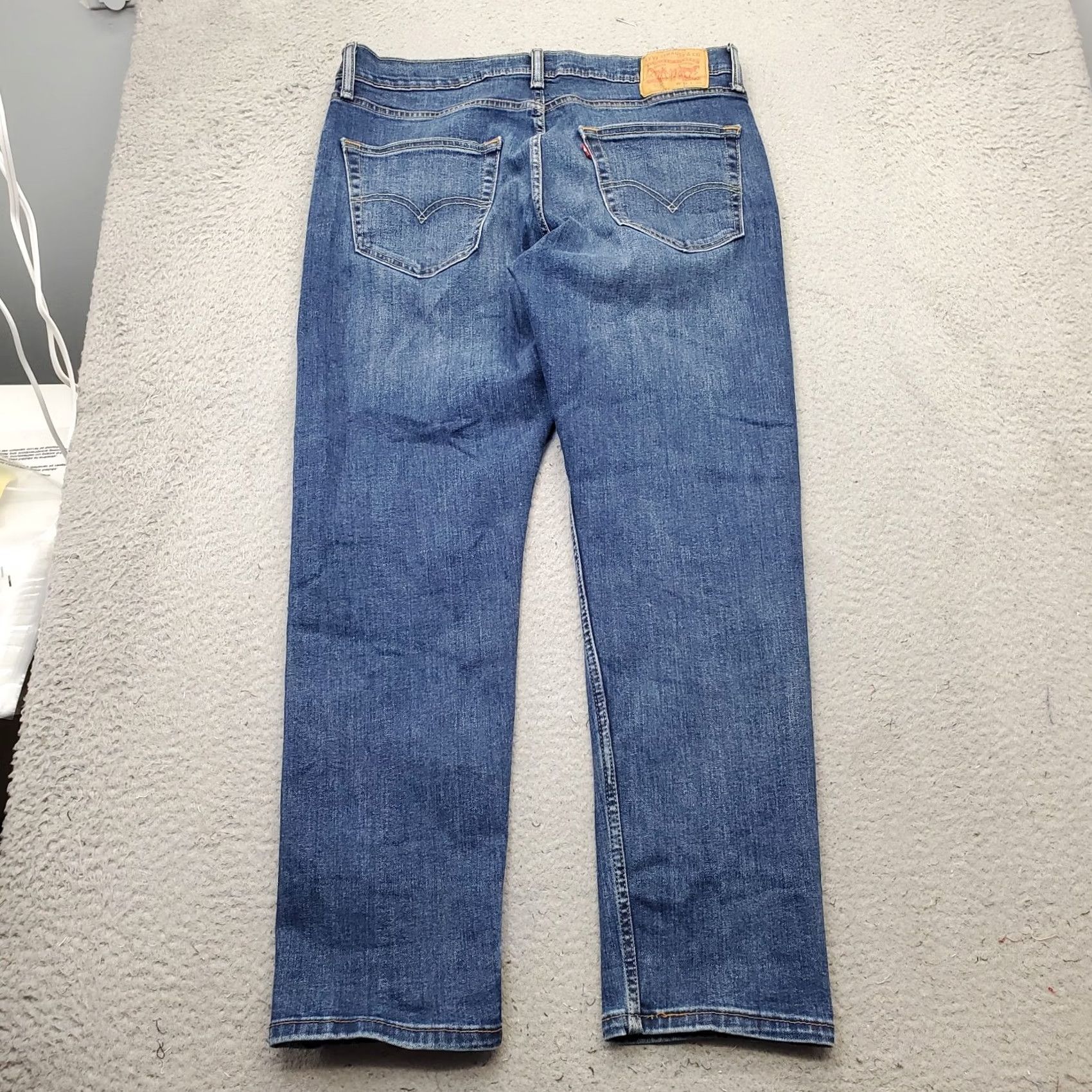Levi's Levi's 505 Jeans Mens 34x30 Blue Denim Stretch Red Tab Straight Leg Streetwear Size US 34 / EU 50 - 2 Thumbnail
