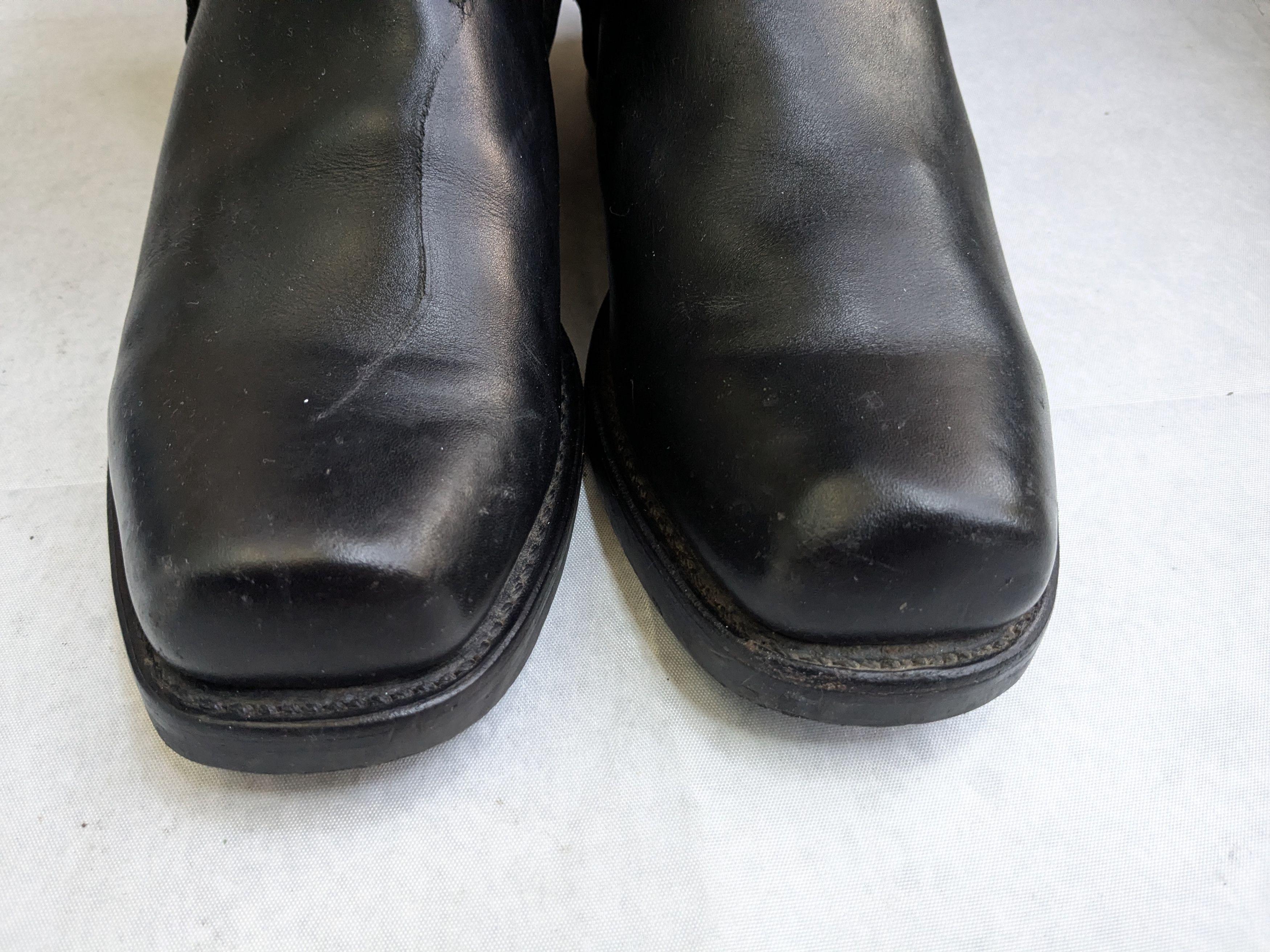 Frye Frye Harness Boots Black Leather 10 M Buckle Size US 10 / EU 43 - 4 Thumbnail