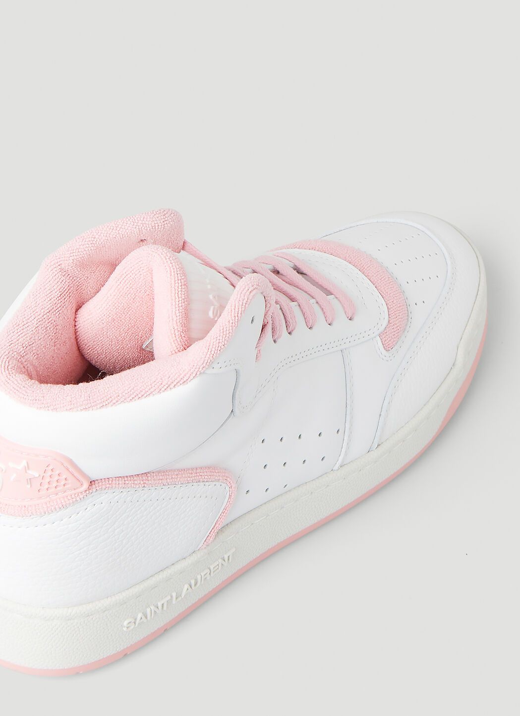 Saint Laurent Paris o1s1wg111024 Stan High Top Sneakers in Smooth Leather Size US 12 / IT 42 - 7 Thumbnail