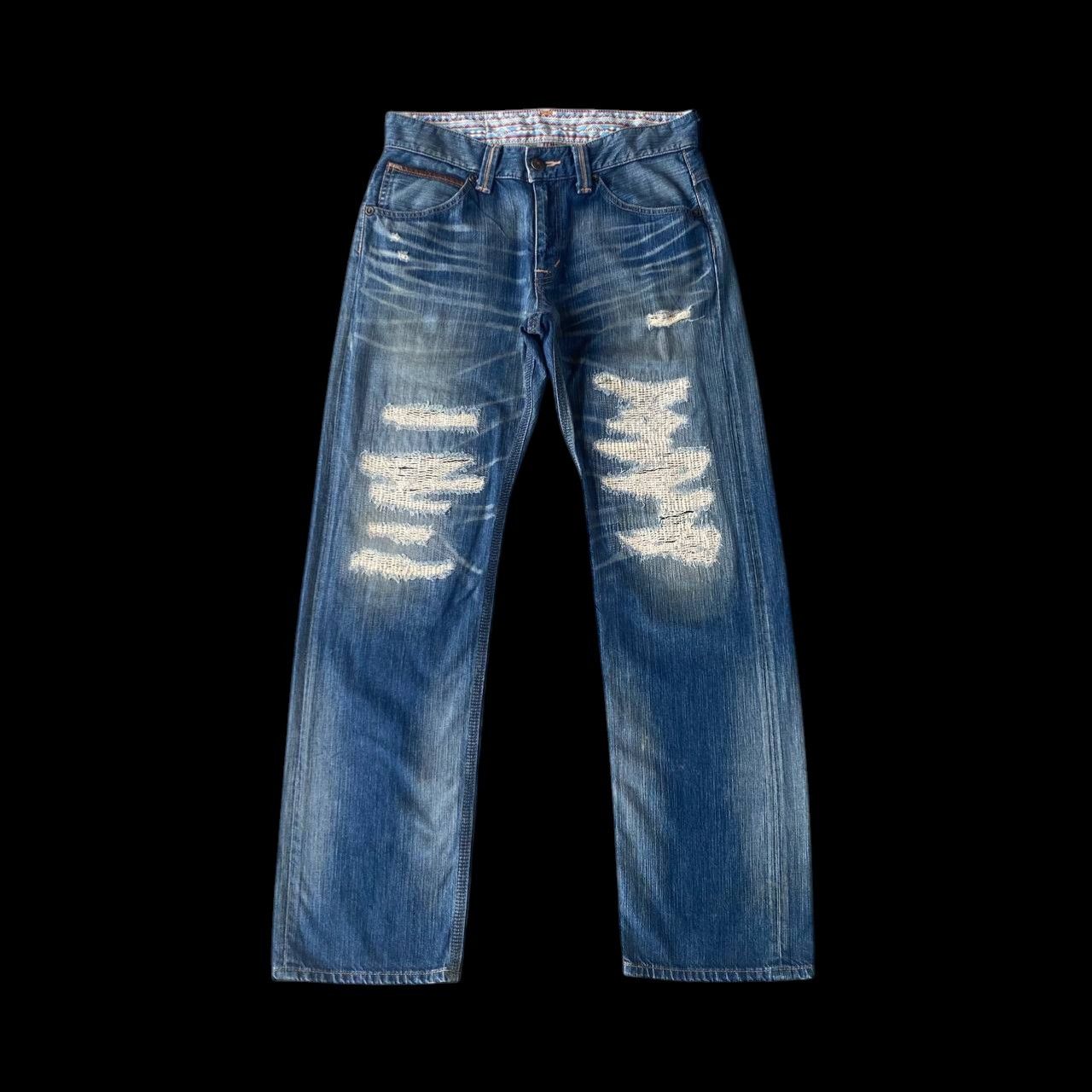 Edwin DISTRESSED CLAWMARKS EDWIN EXCLUSIVE VINTAGE DENIM Size US 33 - 1 Thumbnail