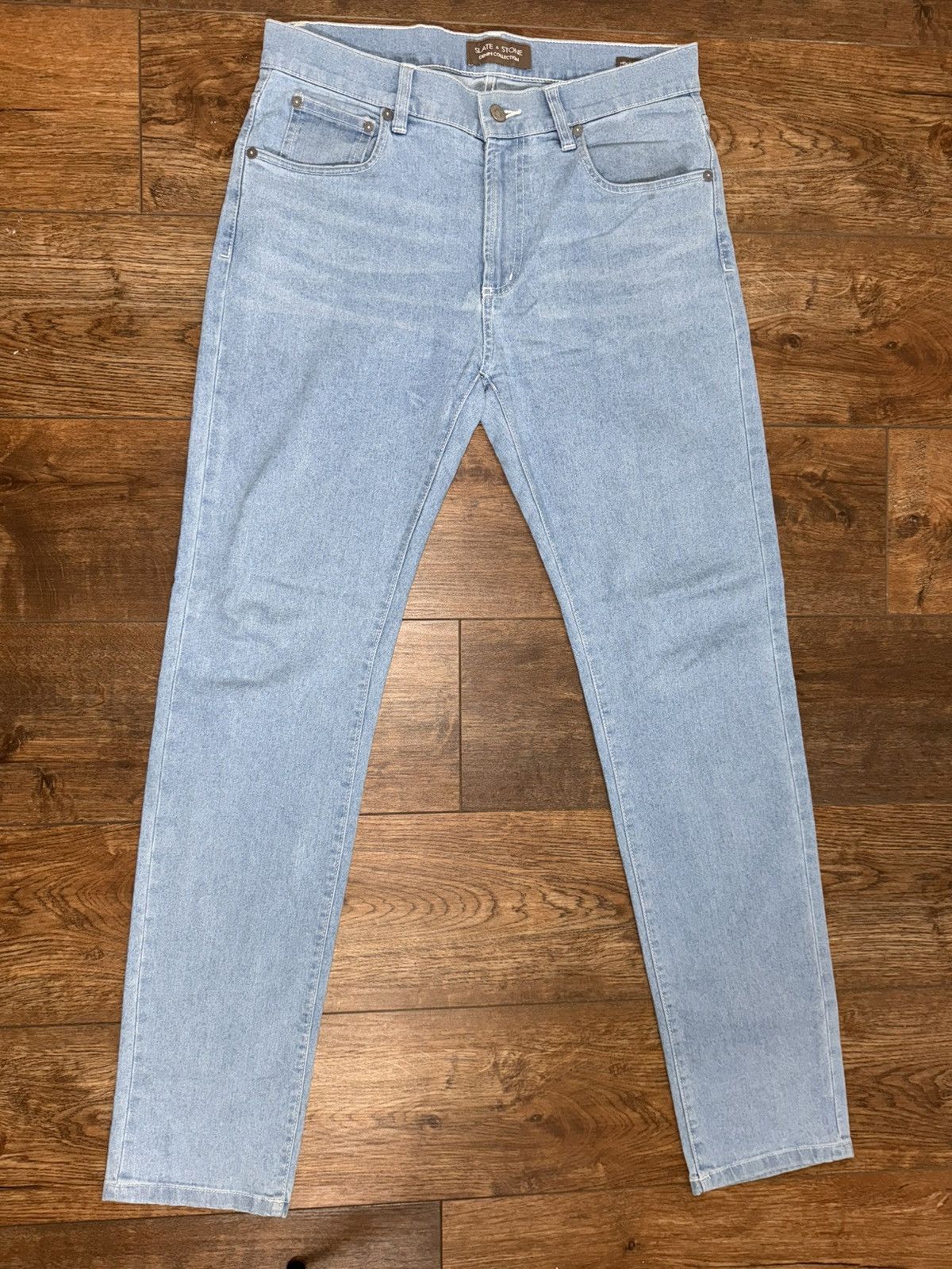 Slate & Stone Slate & Stone Light Wash Slim Fit Jeans – Men’s Denim Size US 30 / EU 46 - 1 Thumbnail