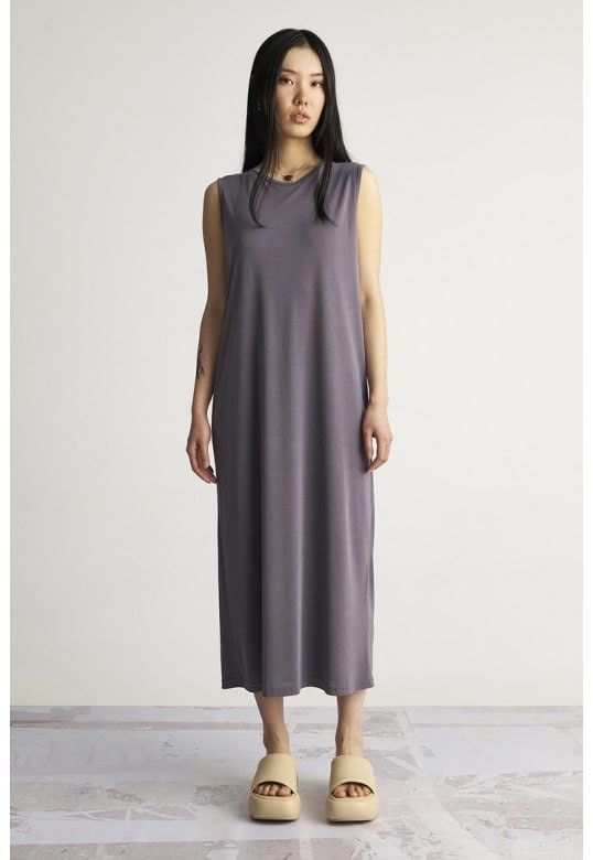 Acne Studios Acne Studios Ormanda Tencel Gray lyocell Maxi Tank Dress Size S / US 4 / IT 40 - 17 Thumbnail