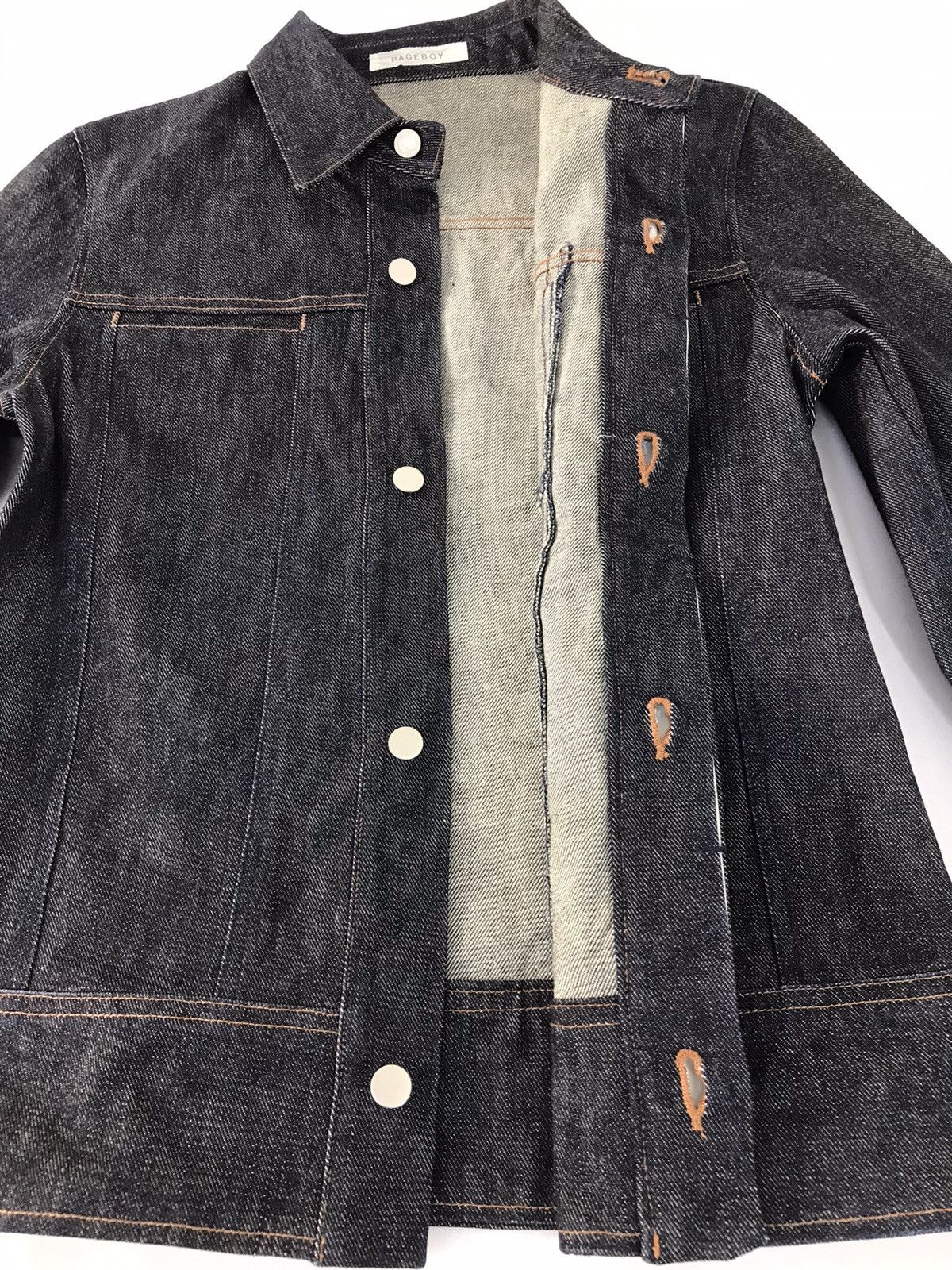 Japanese Brand × Vintage Vintage Unisex PageBoy Indigo Denim Jeans Jacket Style Size US S / EU 44-46 / 1 - 5 Thumbnail