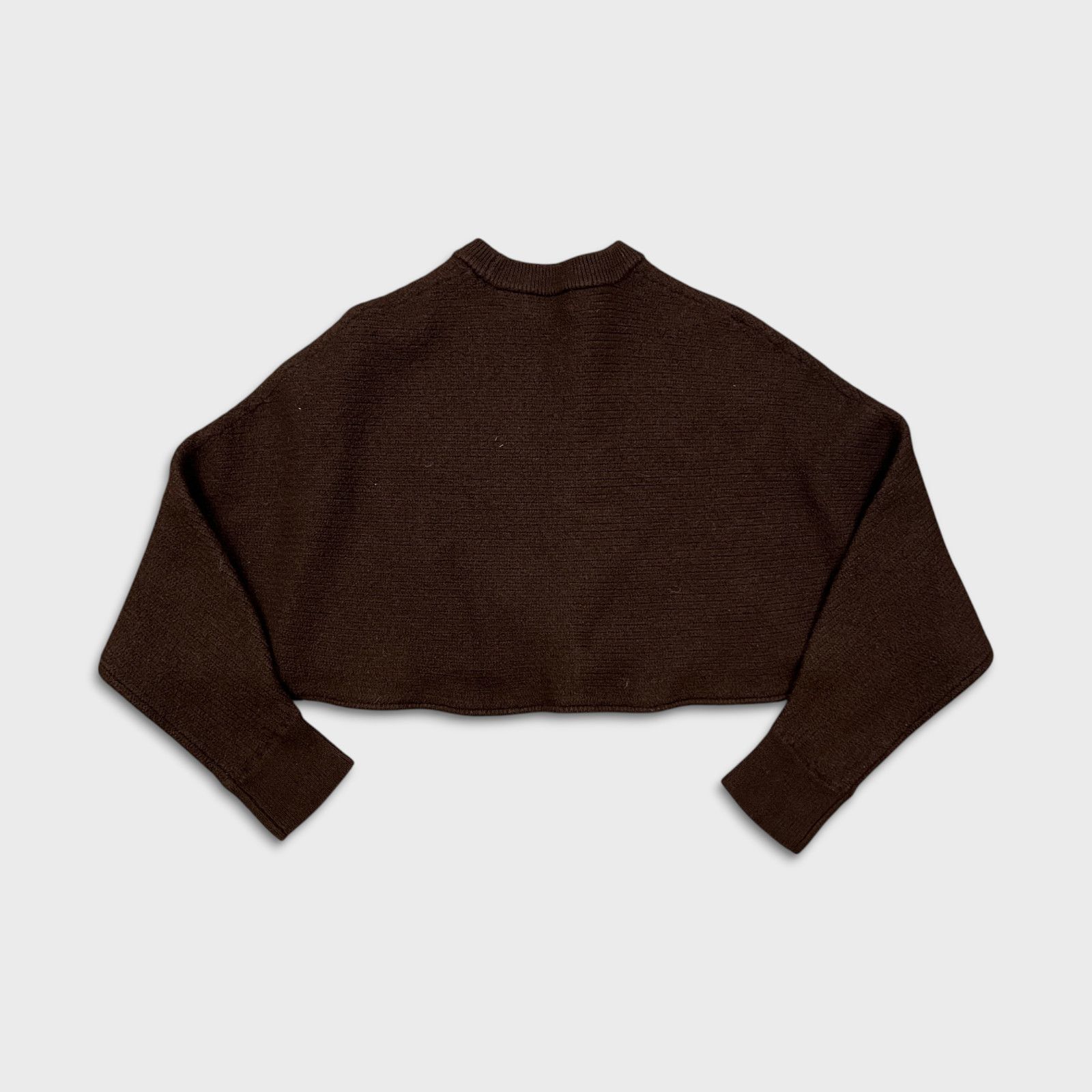 Aritzia Aritzia Wilfred Free Lolan Sweater Merino Wool Cropped Top Size S / US 4 / IT 40 - 4 Thumbnail