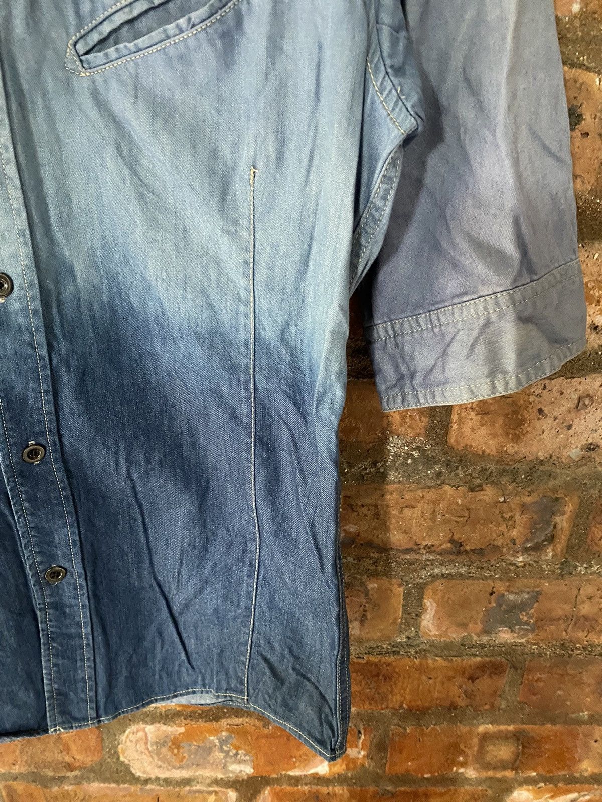 Schlussel 2000s Smile pocket gradian western shirt Size US S / EU 44-46 / 1 - 8 Thumbnail