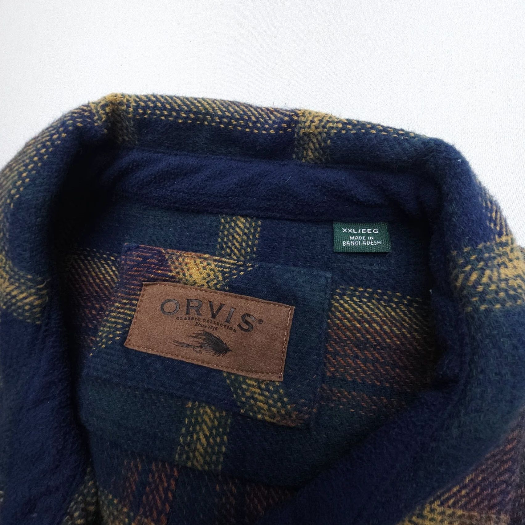 Orvis Orvis Shirt Mens XXL Plaid Pockets Button-Up Shacket Camping Cabin Outdoor Size US XXL / EU 58 / 5 - 4 Thumbnail