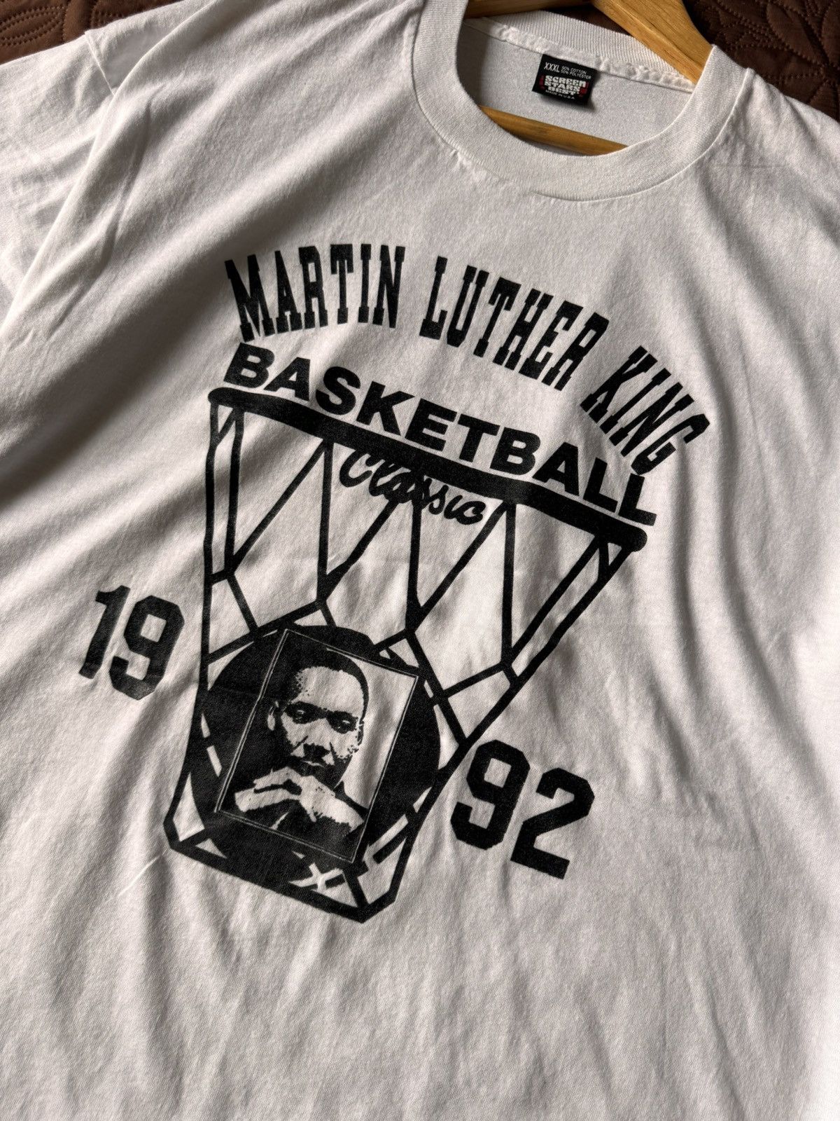 If Six Was Nine Vintage early 90s Martin Luther King basketball classic 1992 Size US XXL / EU 58 / 5 - 2 Thumbnail