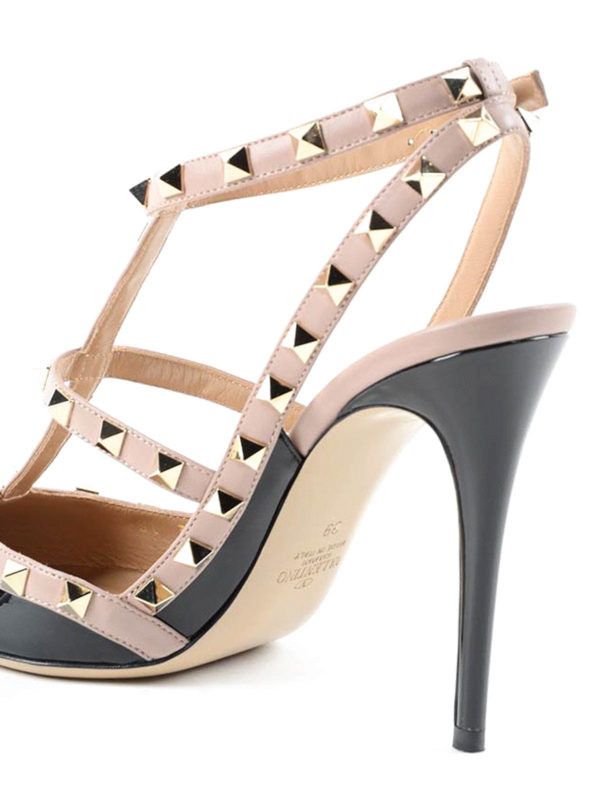 Valentino o1s22i1n0924 Rockstud Slingback Pumps in Black Size US 8 / IT 38 - 4 Thumbnail