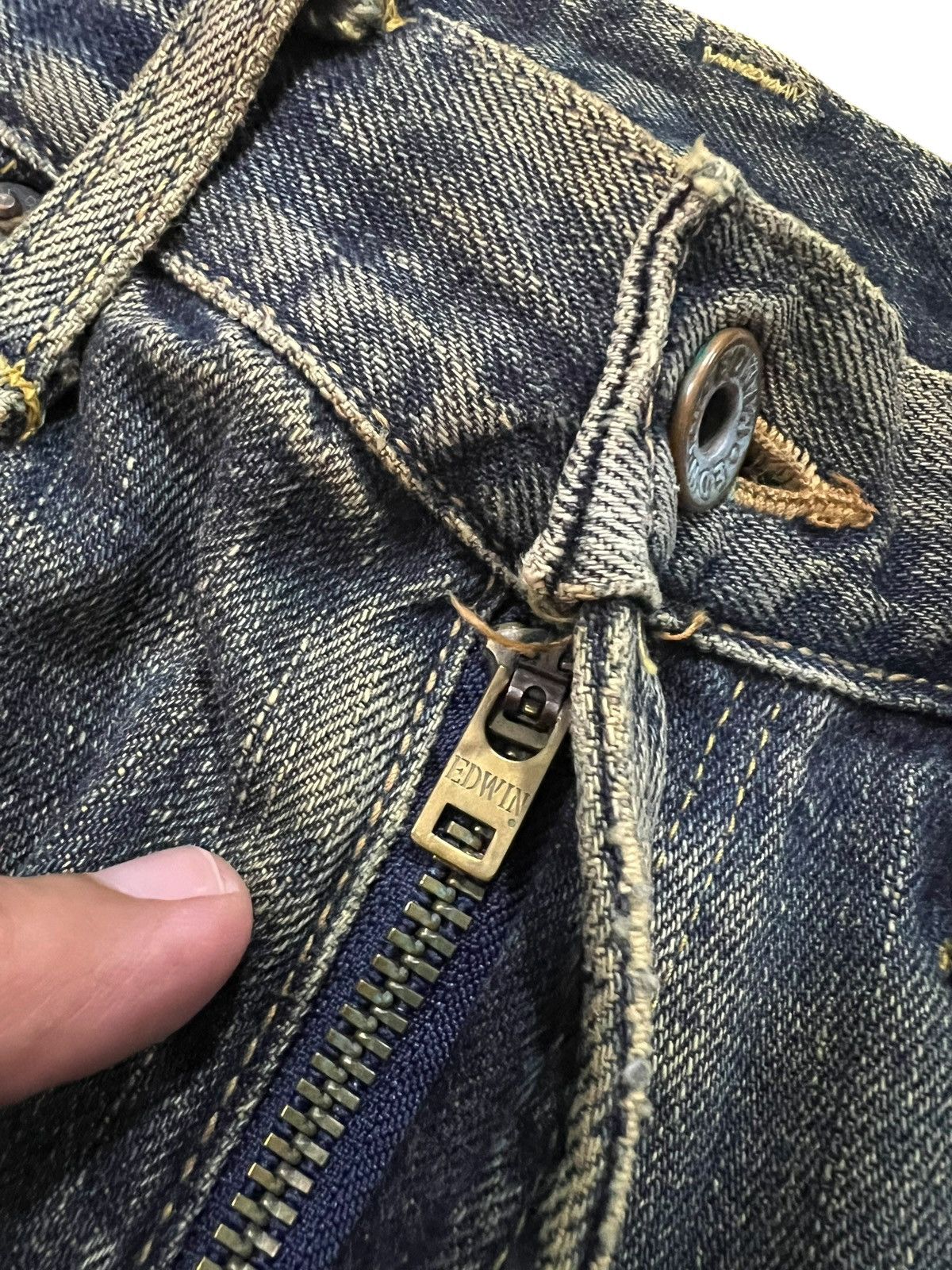 Edwin Vintage Edwin 505x Selvedge Distressed Rusty If six was nine Size US 28 / EU 44 - 12 Thumbnail