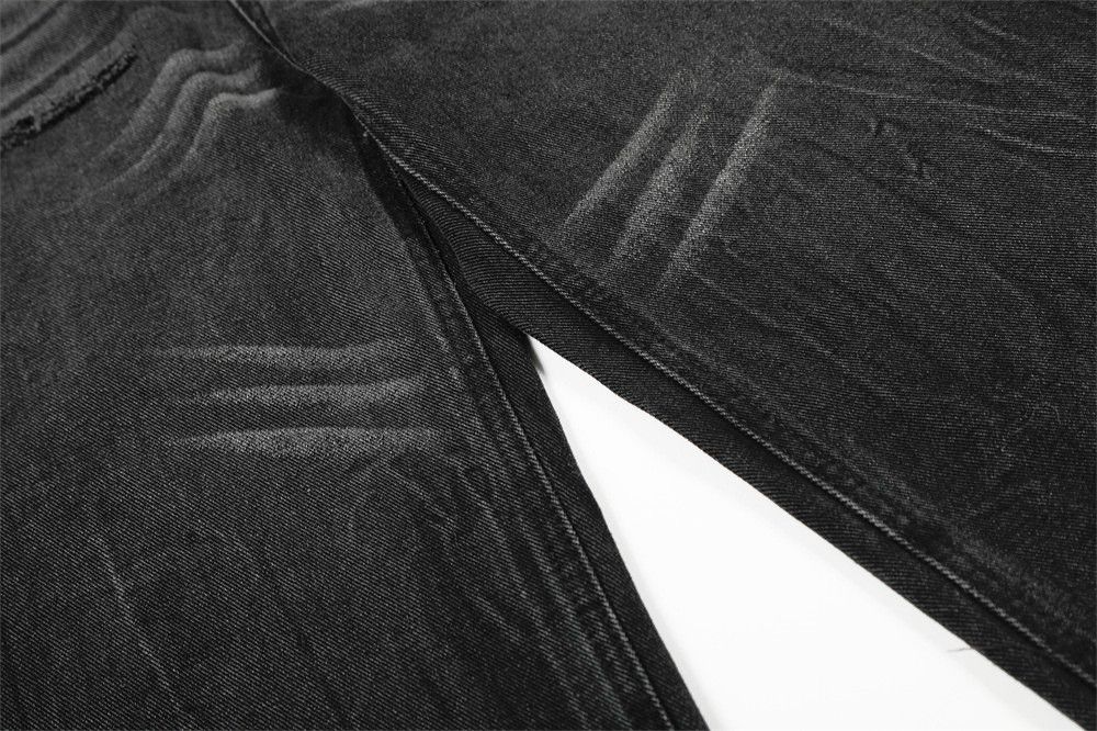 Japanese Brand Retro men's loose street style distressed curved blade jeans Size US 32 / EU 48 - 4 Thumbnail
