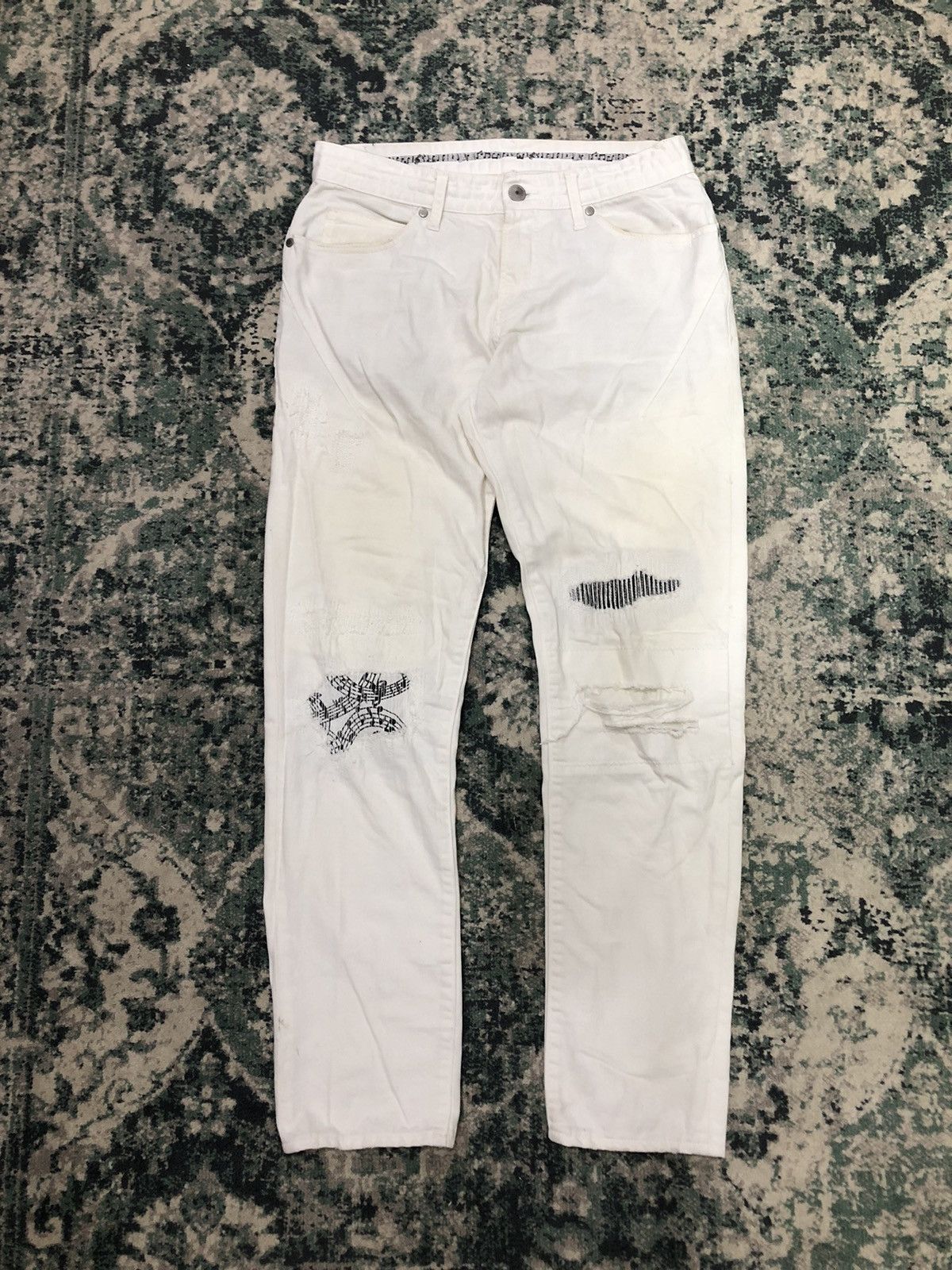 【新品未使用】NUMBER (N)INE LOVELESSGUILD PRIME Pre-owned] NUMBER (N)INE Damaged Denim Pants ×LOVELESS GUILD