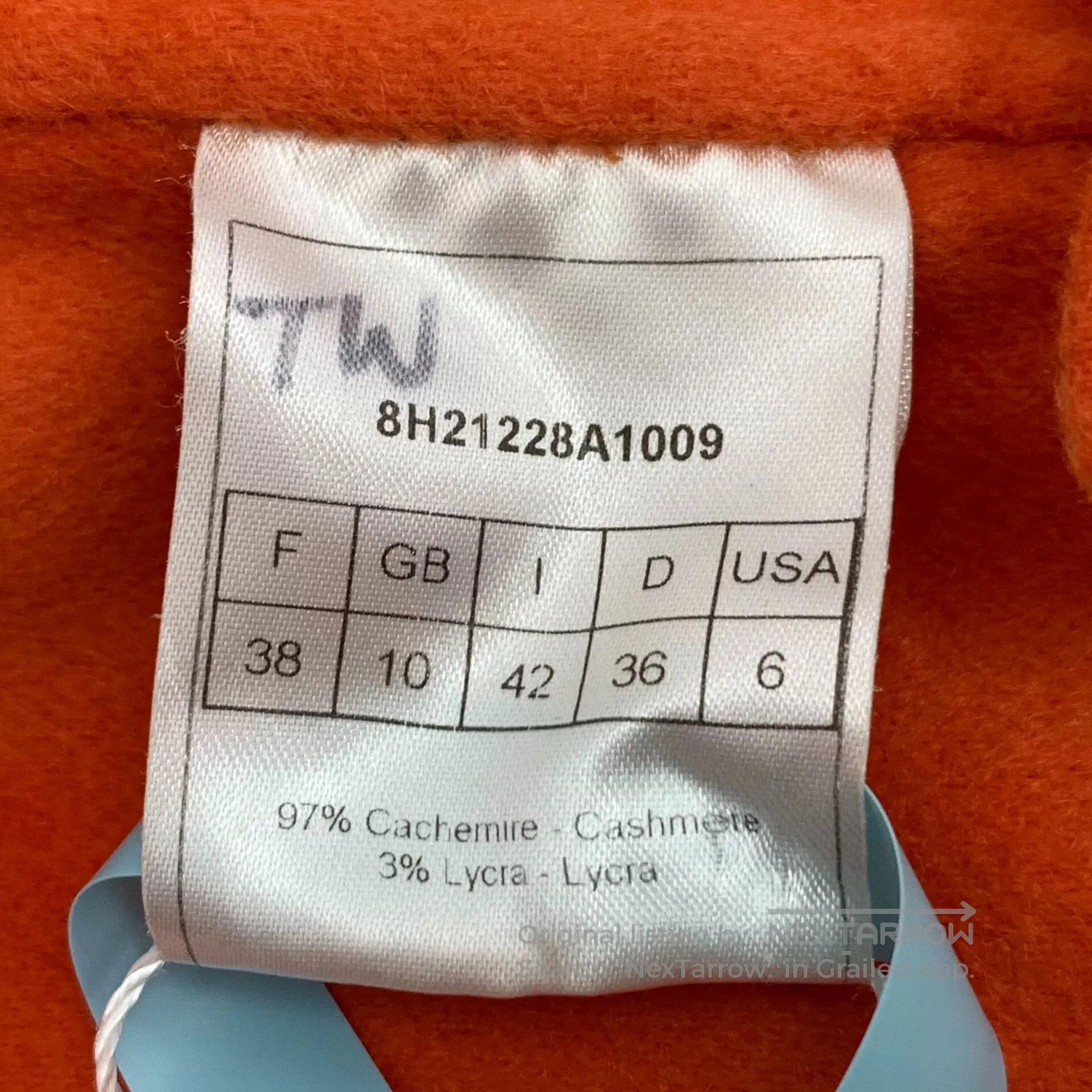 Dior Dior Orange Cashmere Single-Breasted Coat. Size S / US 4 / IT 40 - 5 Thumbnail