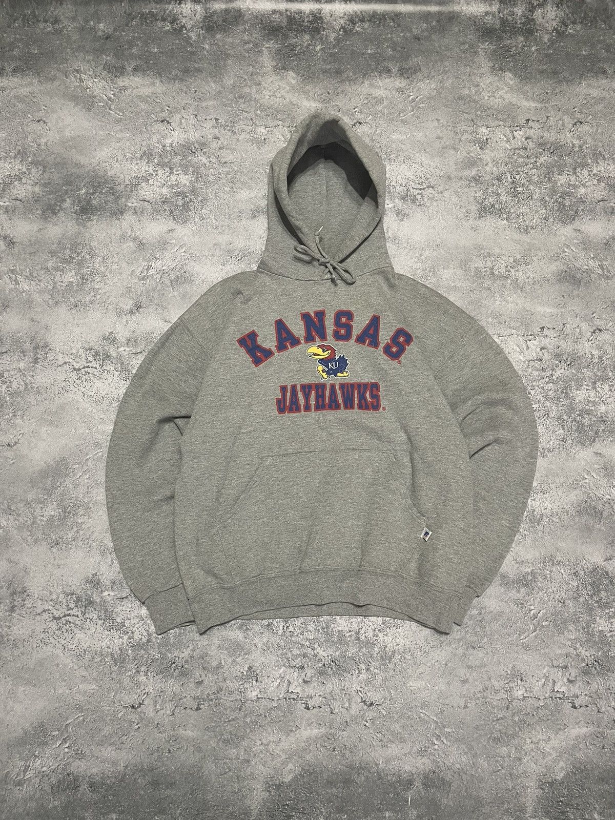 Russell Athletic × Vintage Vintage Russell Athletic Hoodie Kansas University sweatshirt Size US M / EU 48-50 / 2 - 1 Thumbnail