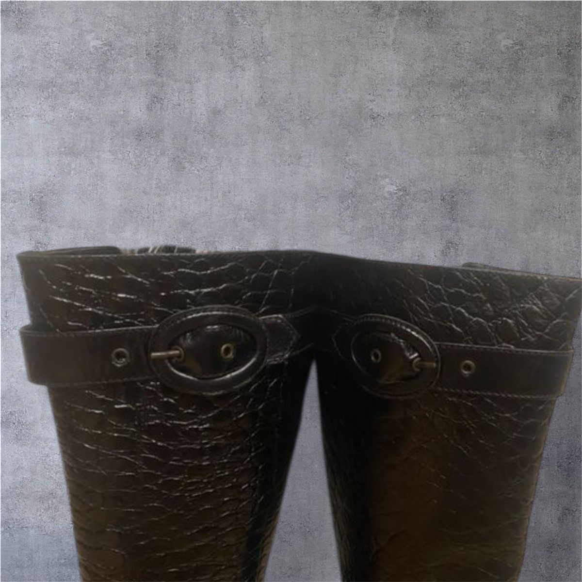 Other Vera Pelle Vintage black leather boots 40 Size US 9 / IT 39 - 6 Thumbnail