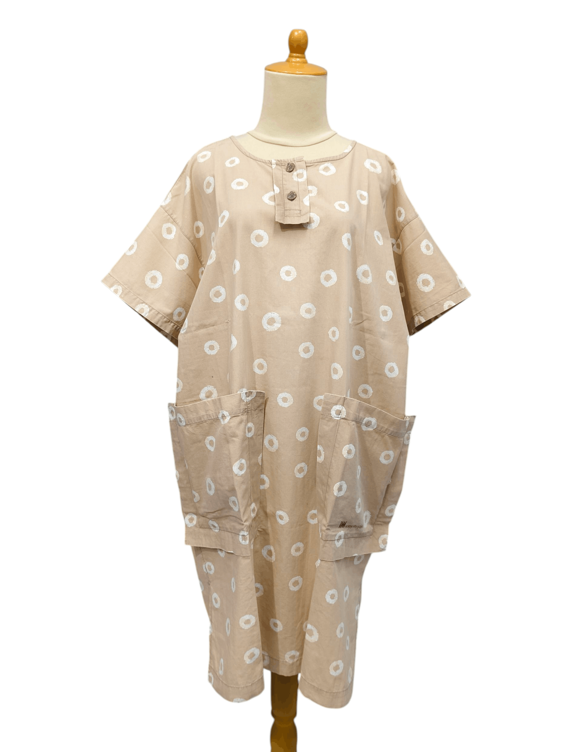 Issey Miyake 80s Issey Miyake- Archived Round Art Pattern Big Pocket Size L / US 10 / IT 46 - 1 Thumbnail