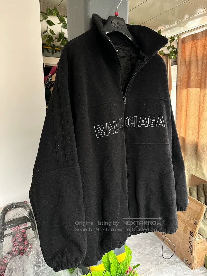 Balenciaga Balenciaga Classic letter wool zip-up heavy-duty cotton ja Size US M / EU 48-50 / 2 - 4 Thumbnail
