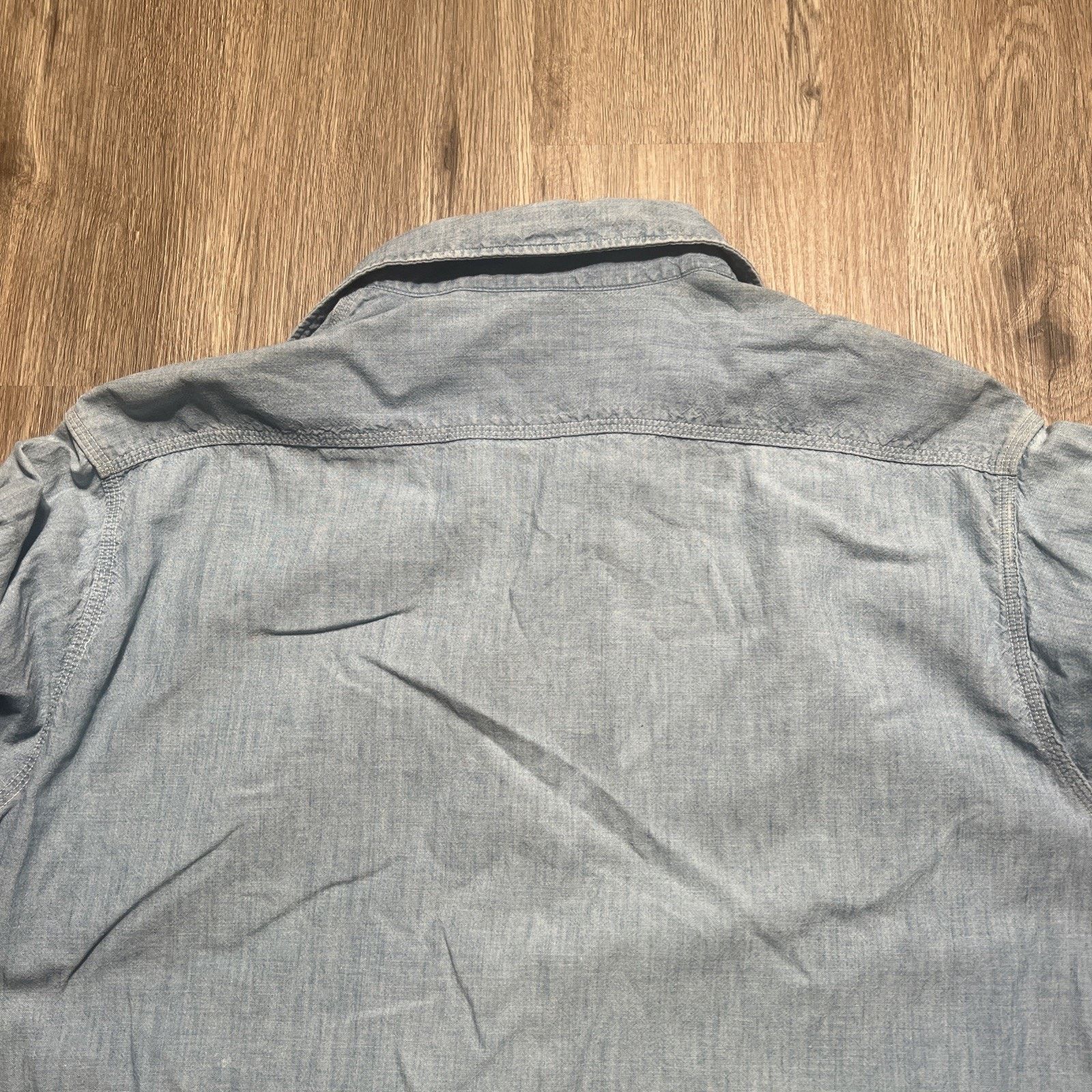 JCPenney Vintage 50s Penneys Sanforized Cotton Chambray Shirt Tall L Size US L / EU 52-54 / 3 - 19 Thumbnail