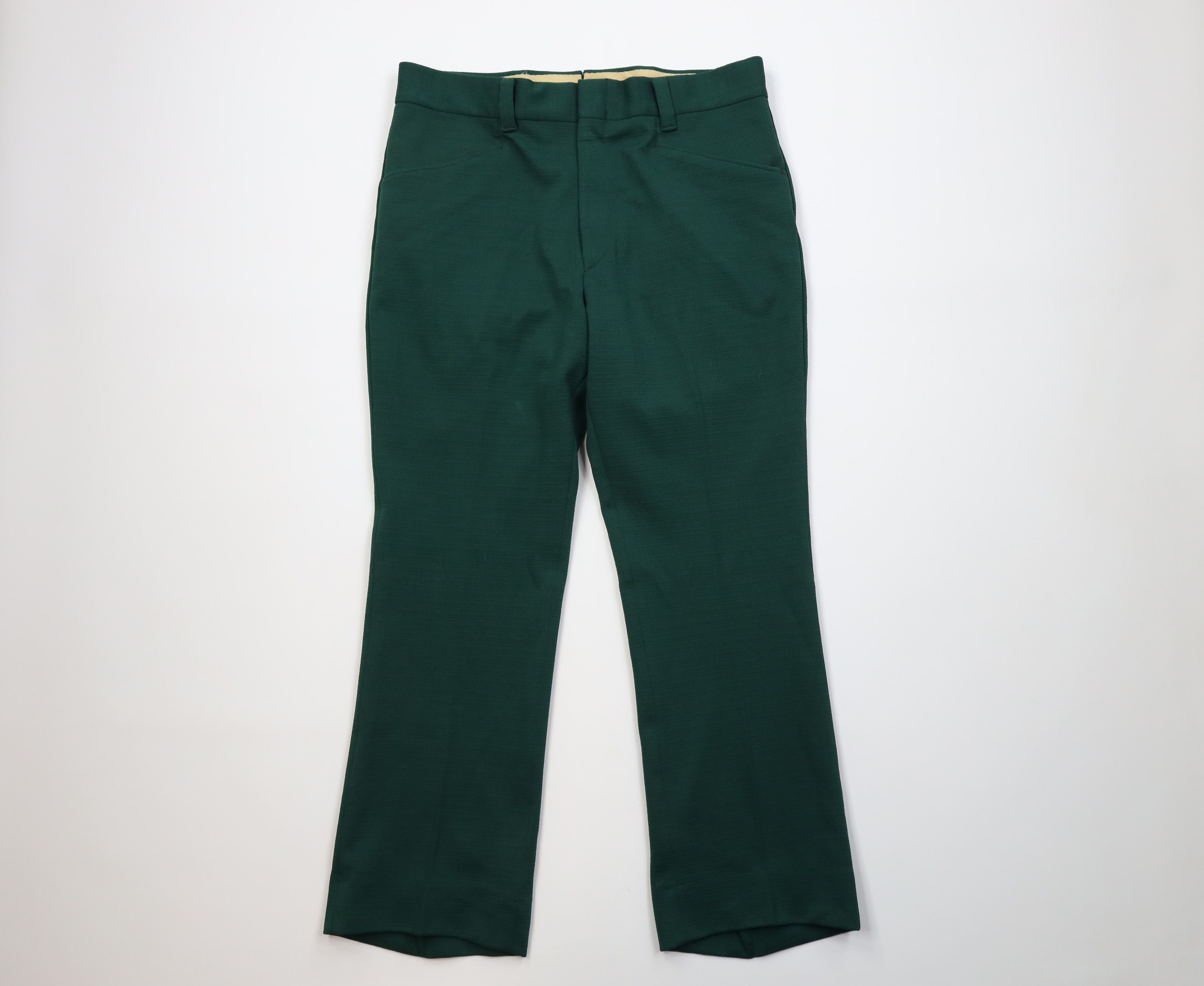 Vintage Vintage 70s Streetwear Knit Flared Wide Leg Chino Pants USA Size US 36 / EU 52 - 1 Thumbnail