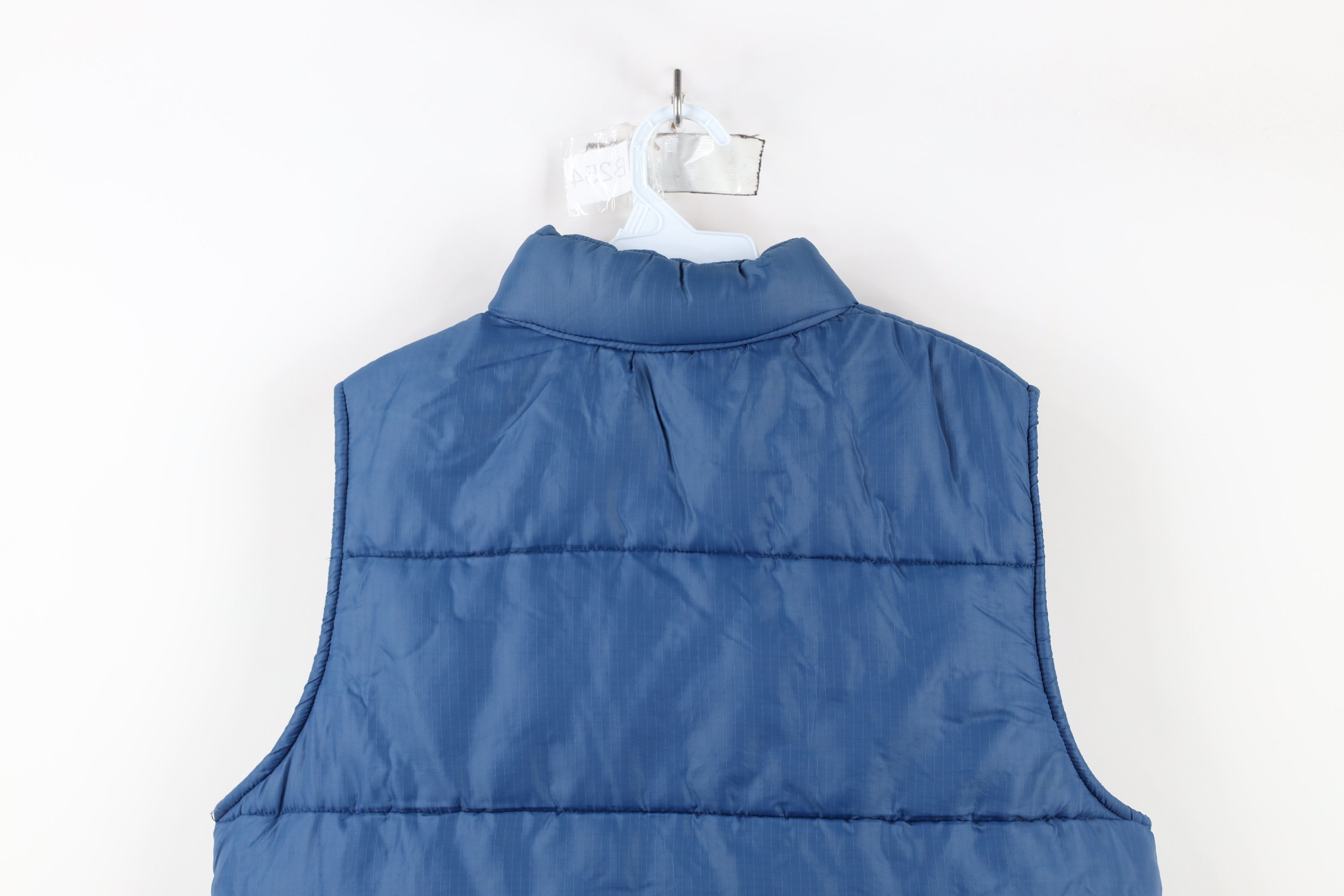 Vintage Vintage 70s Streetwear Boxy Fit Puffer Vest Jacket Blue Size US S / EU 44-46 / 1 - 14 Thumbnail