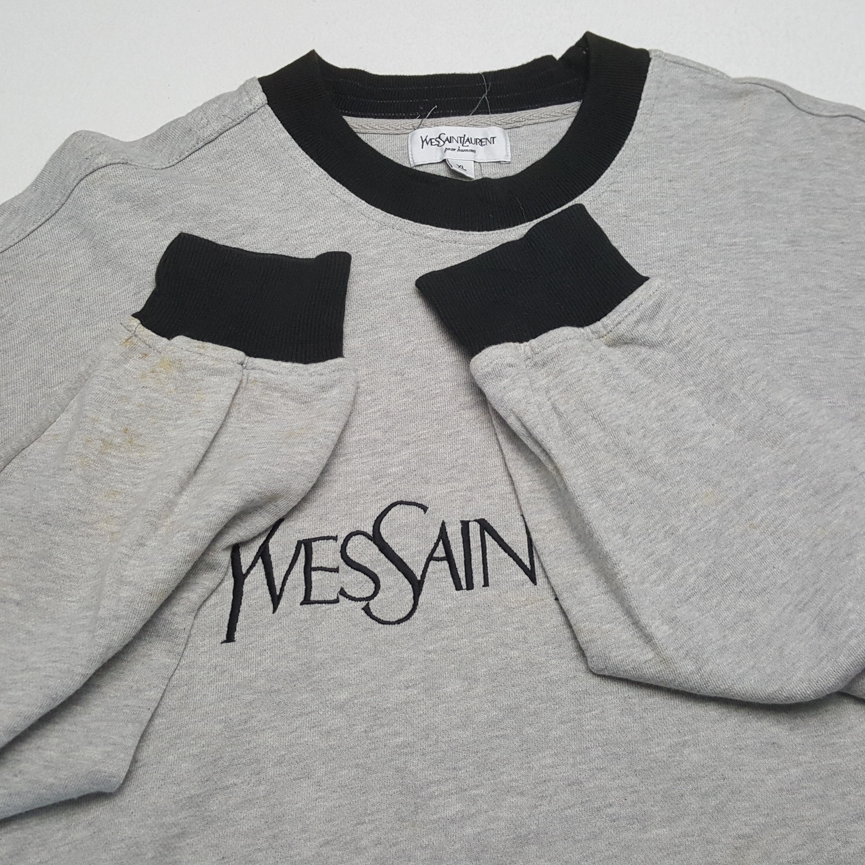 Vintage × Yves Saint Laurent Vintage YVES SAINT LAURENT Italian Fashion Brand T-Shirts Size US XL / EU 56 / 4 - 9 Thumbnail
