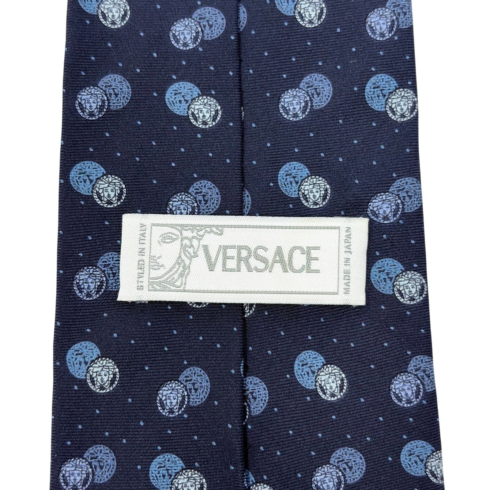 Versace Versace Medusa Logo Pattern Tie Size ONE SIZE - 5 Thumbnail