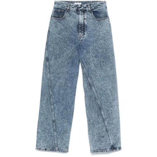 Alaia ALAIA Women Denim Pants AA9P1161T535A 524 BLUE Size 27" / US 4 / IT 40 - 1 Thumbnail