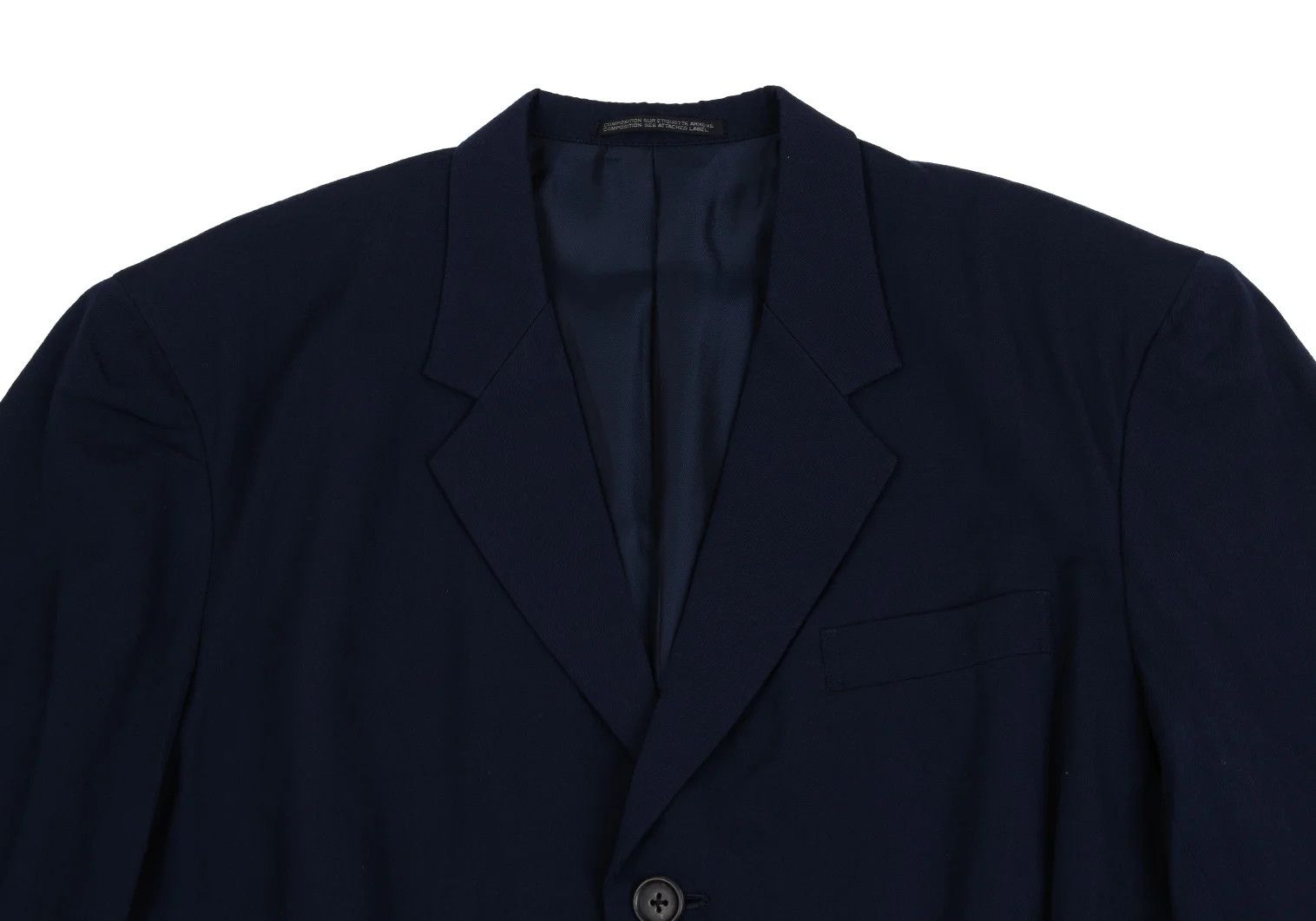 Yohji Yamamoto Yohji Yamamoto Wool Gabardine Jacket Navy M Size US M / EU 48-50 / 2 - 2 Thumbnail