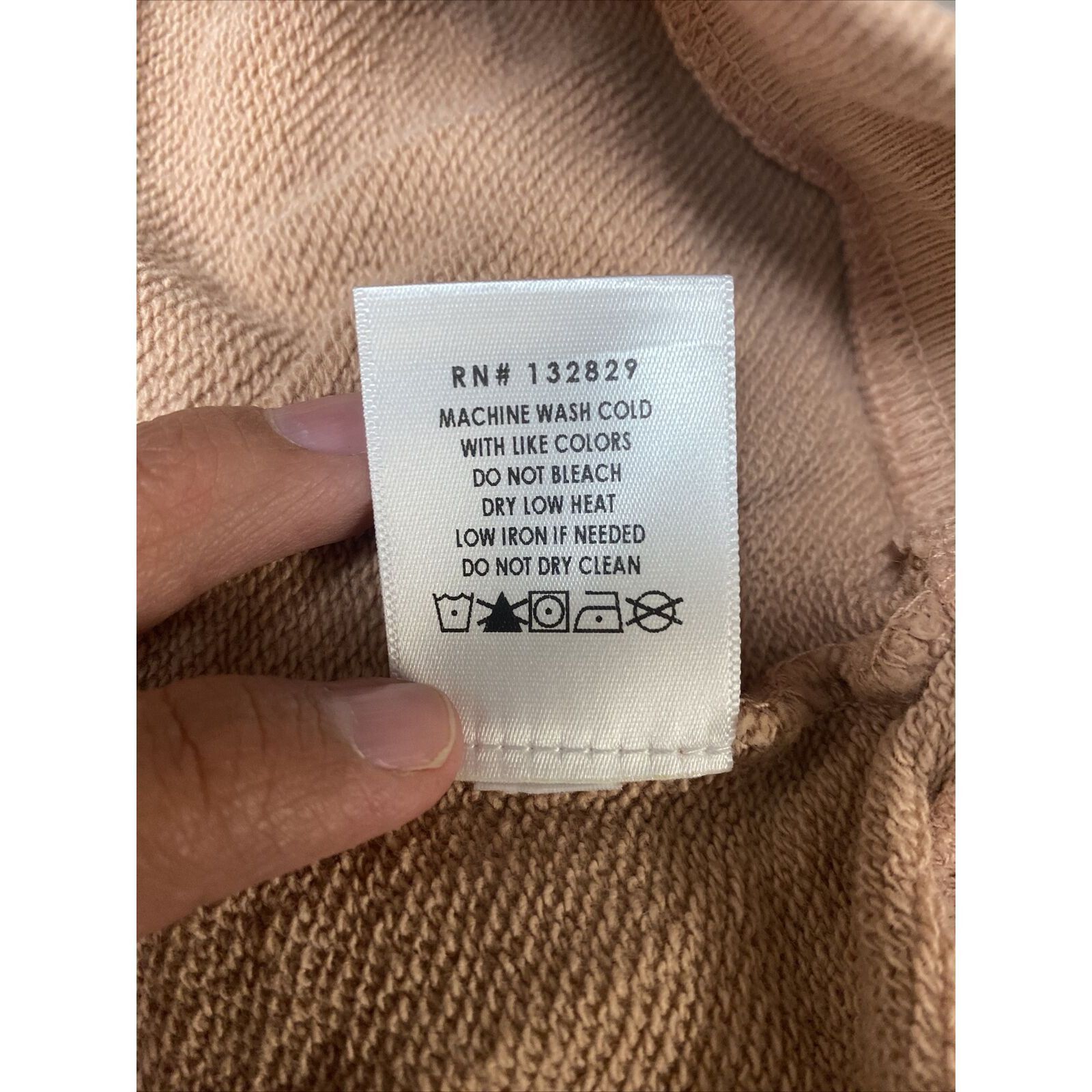 Other SIXTHREESEVEN Women's The Raglan Crewneck Sweatshirt in Nude Size L / US 10 / IT 46 - 4 Thumbnail