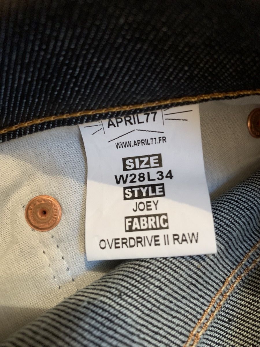April 77 *RARE* Joey overdrive II raw 30/33 Size US 30 / EU 46 - 12 Thumbnail