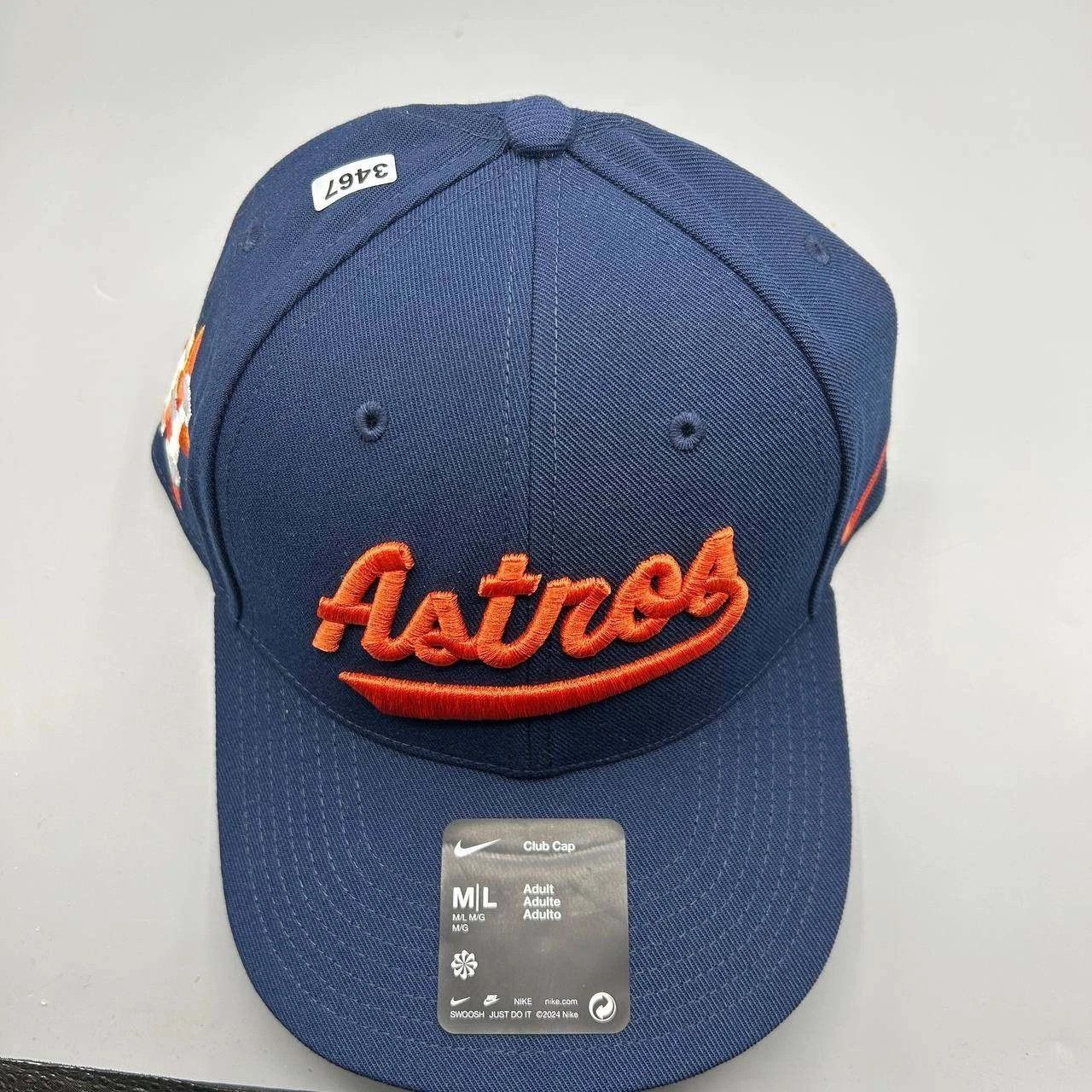Nike Houston Astros x Nike Club Hat Men M-L Dri-Fit Strap Back Size ONE SIZE - 8 Thumbnail