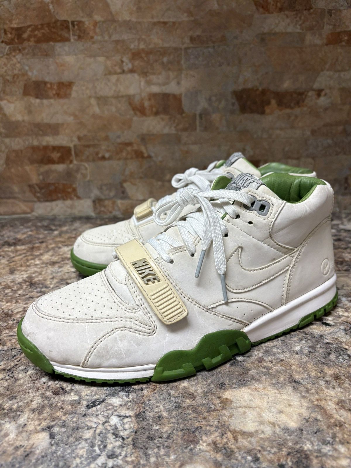 Fragment Design × Nike Fragment Design X Nike Air Trainer 1 SP Mid Chlorophyll Size US 8.5 / EU 41-42 - 1 Thumbnail